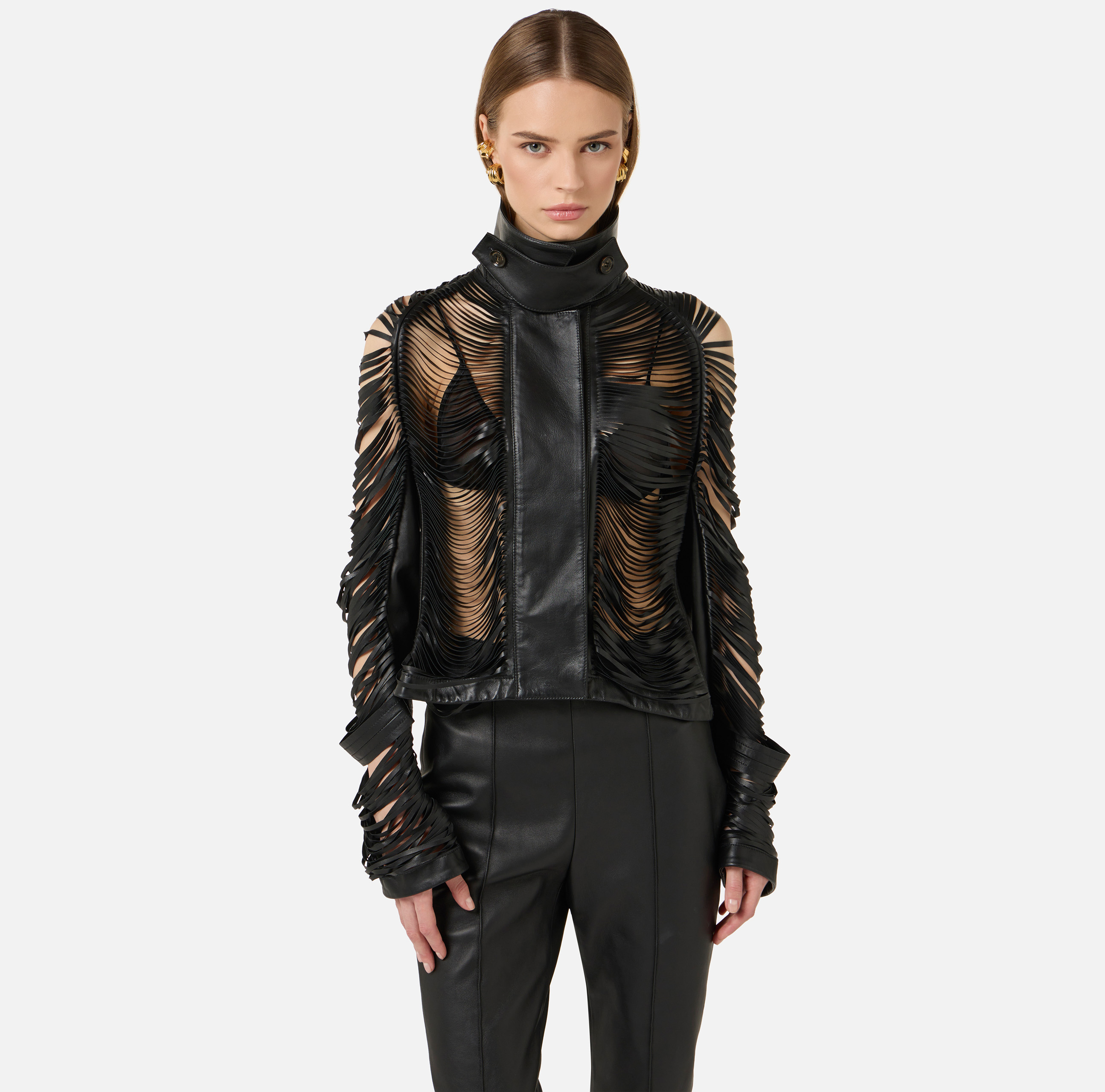 Women's Leather Jackets Elisabetta Franchi | Buy them