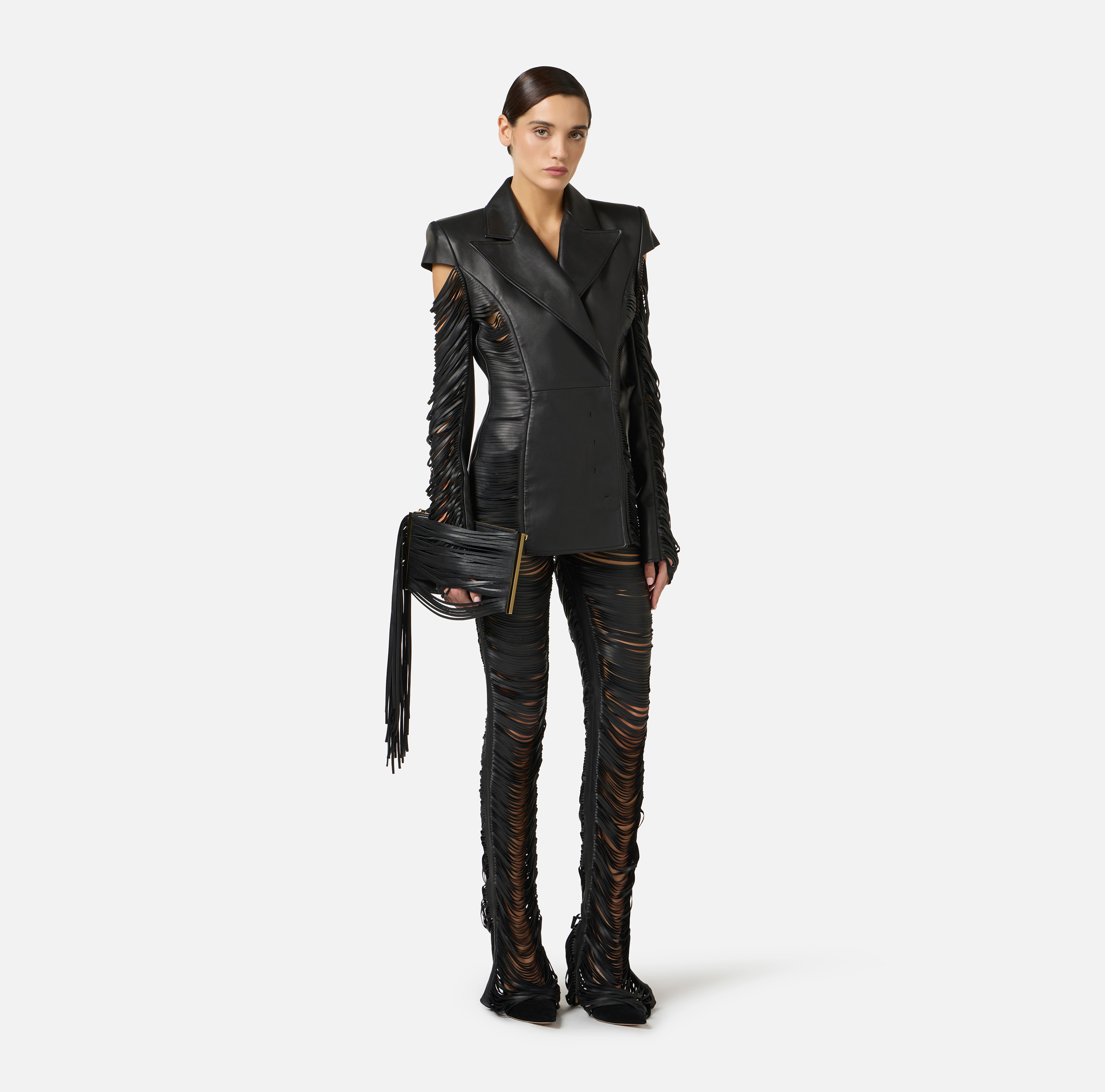 Women's Leather Jackets Elisabetta Franchi | Buy them