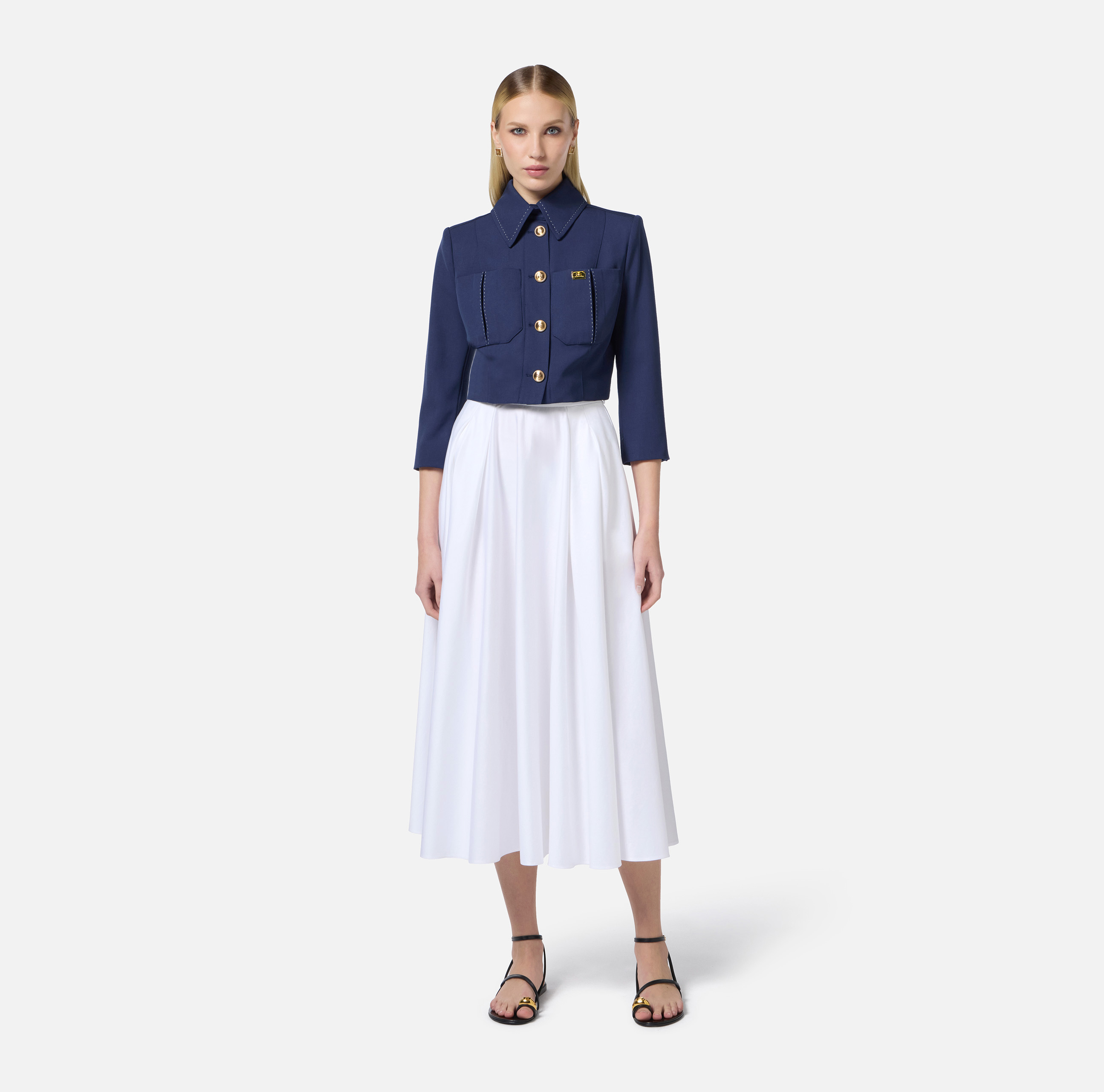 【★完売必至★】ELISABETTA FRANCHI ☆ クールウール ☆完売必至☆】ELISABETTA FRANCHI ☆ クールウール