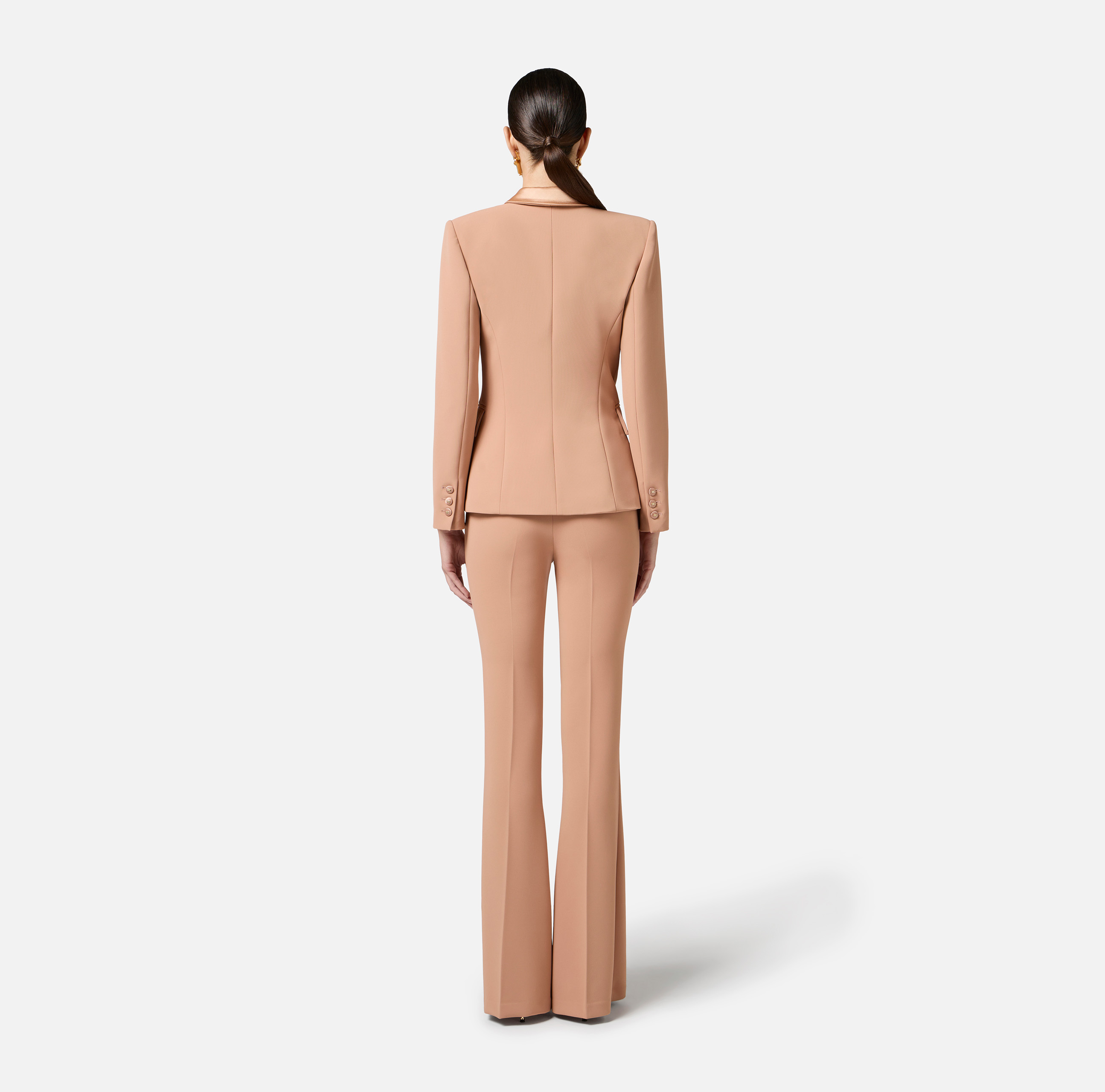 Crêpe jacket with satin lapels | Elisabetta Franchi