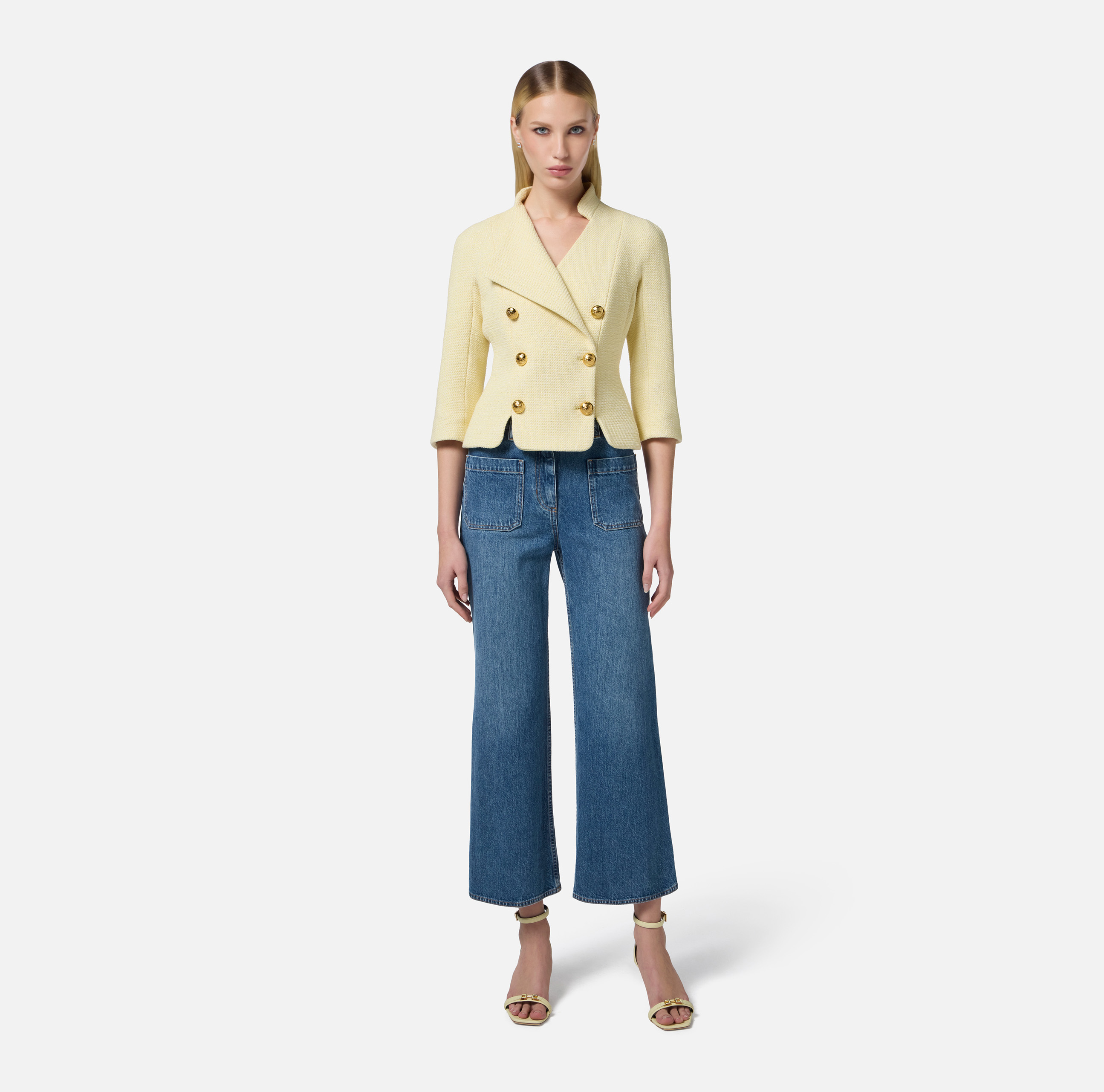 ジャケット ELISABETTA FRANCHI Jewel strap blazer Elisabetta Franchi Jewel Strap Blazer | ShopSimon