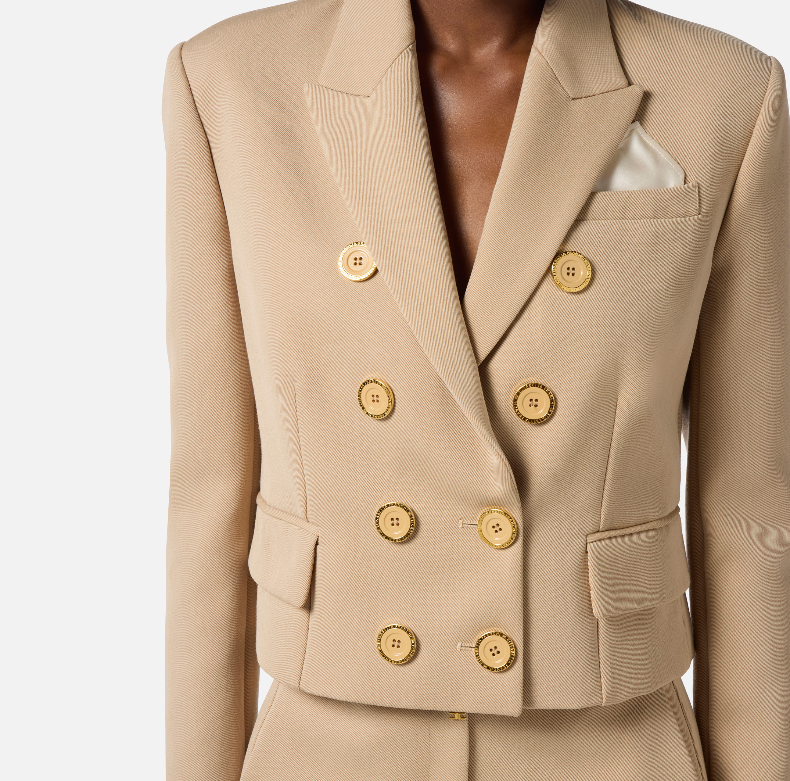 Wool-blend gabardine jacket | Elisabetta Franchi