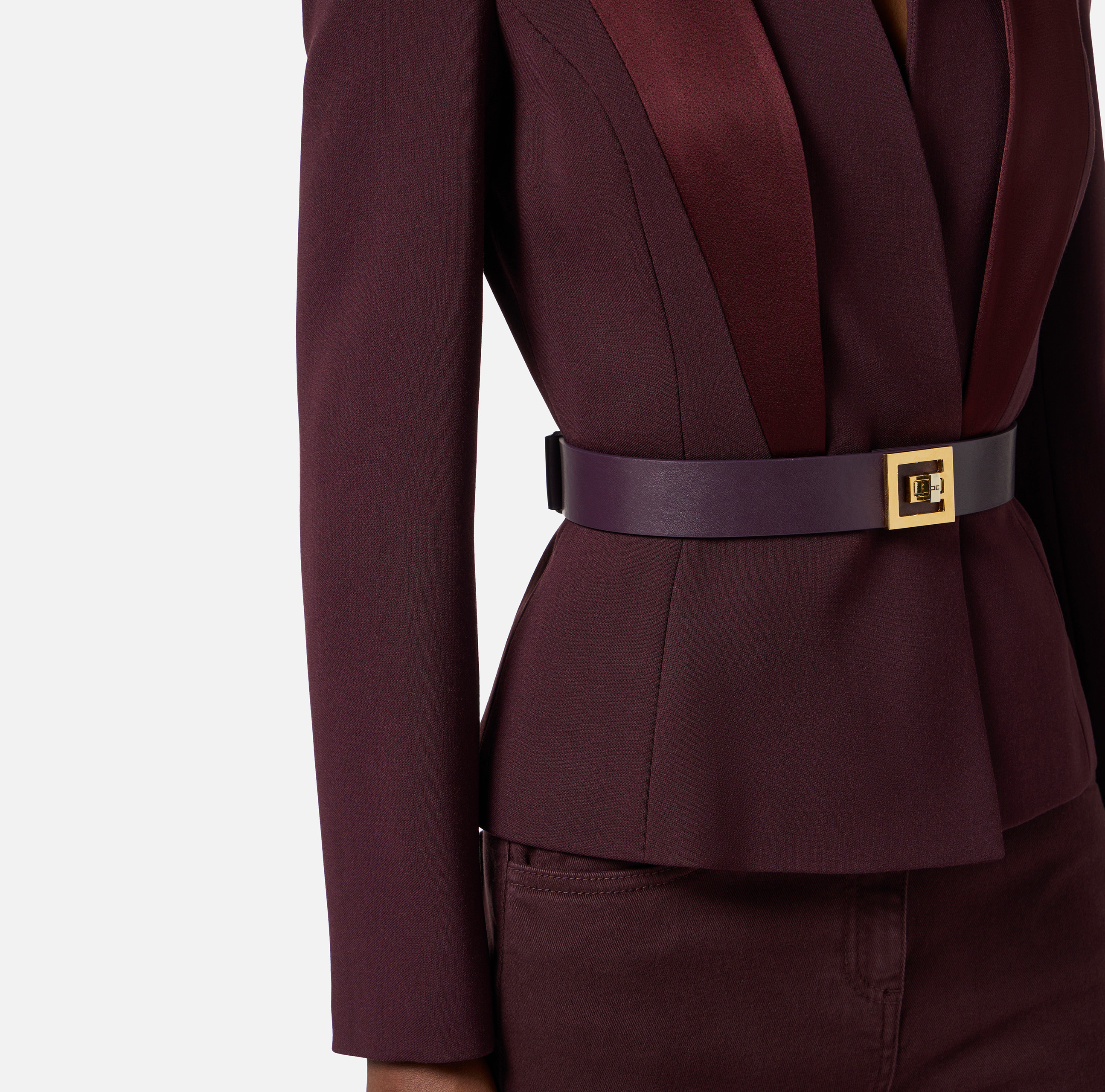 Crêpe jacket with satin lapels | Elisabetta Franchi