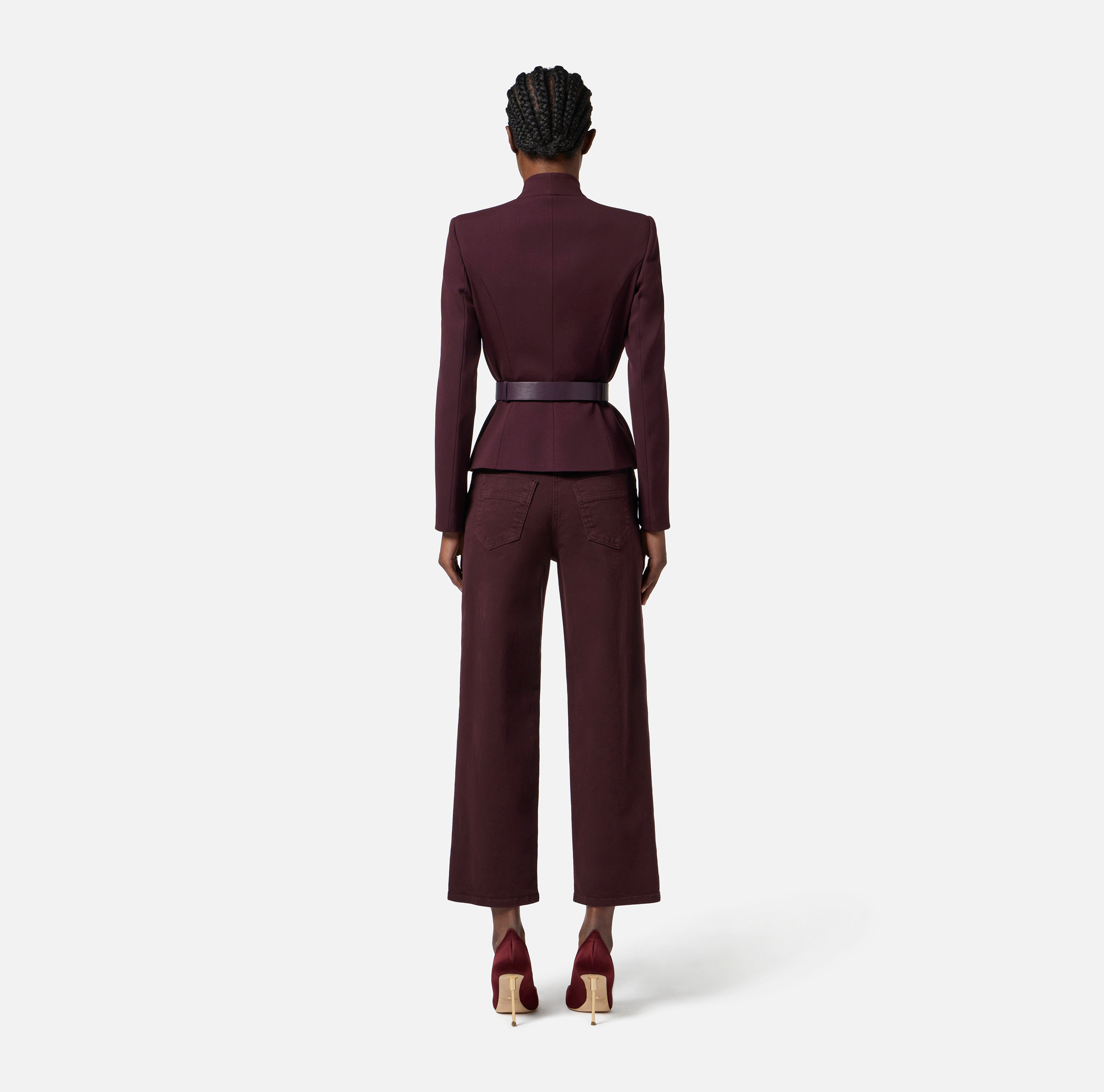Crêpe jacket with satin lapels | Elisabetta Franchi