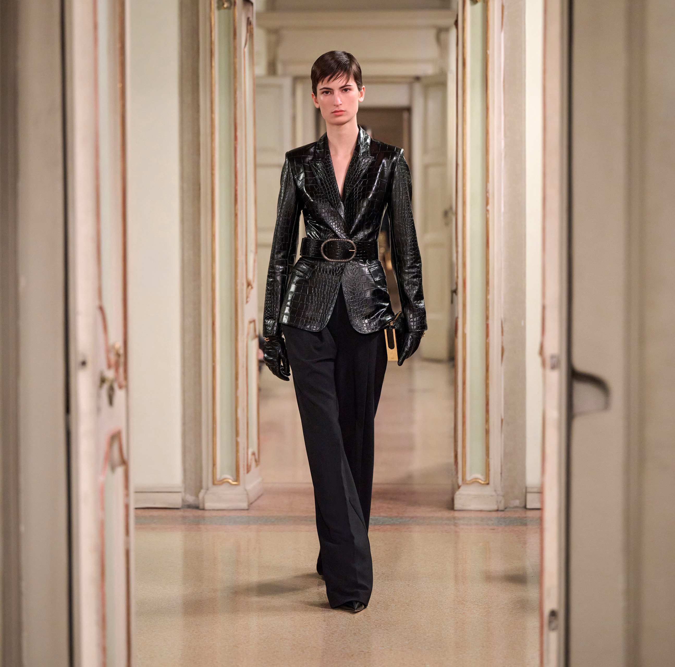 Jacket with crocodile print | Elisabetta Franchi