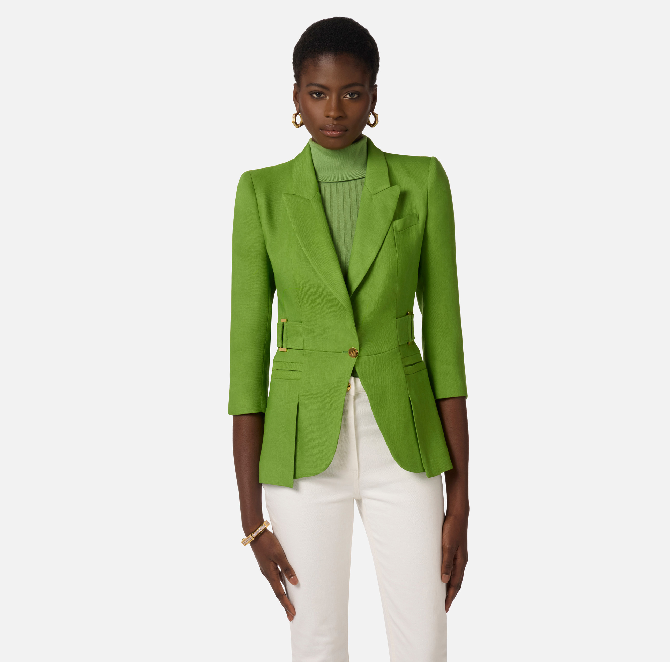 Linen-blend jacket | Elisabetta Franchi