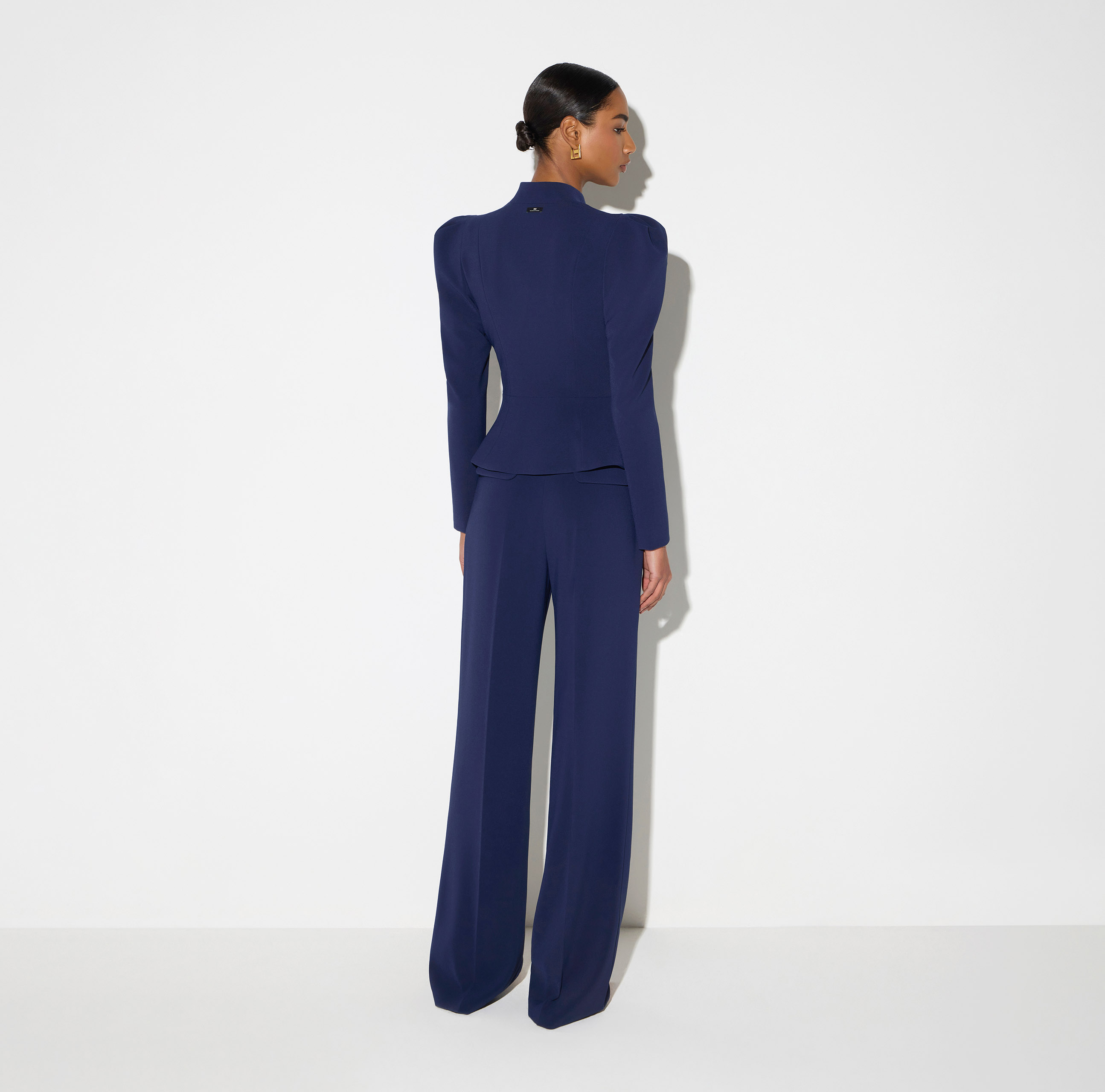 Lightweight crêpe jacket with bow | Elisabetta Franchi