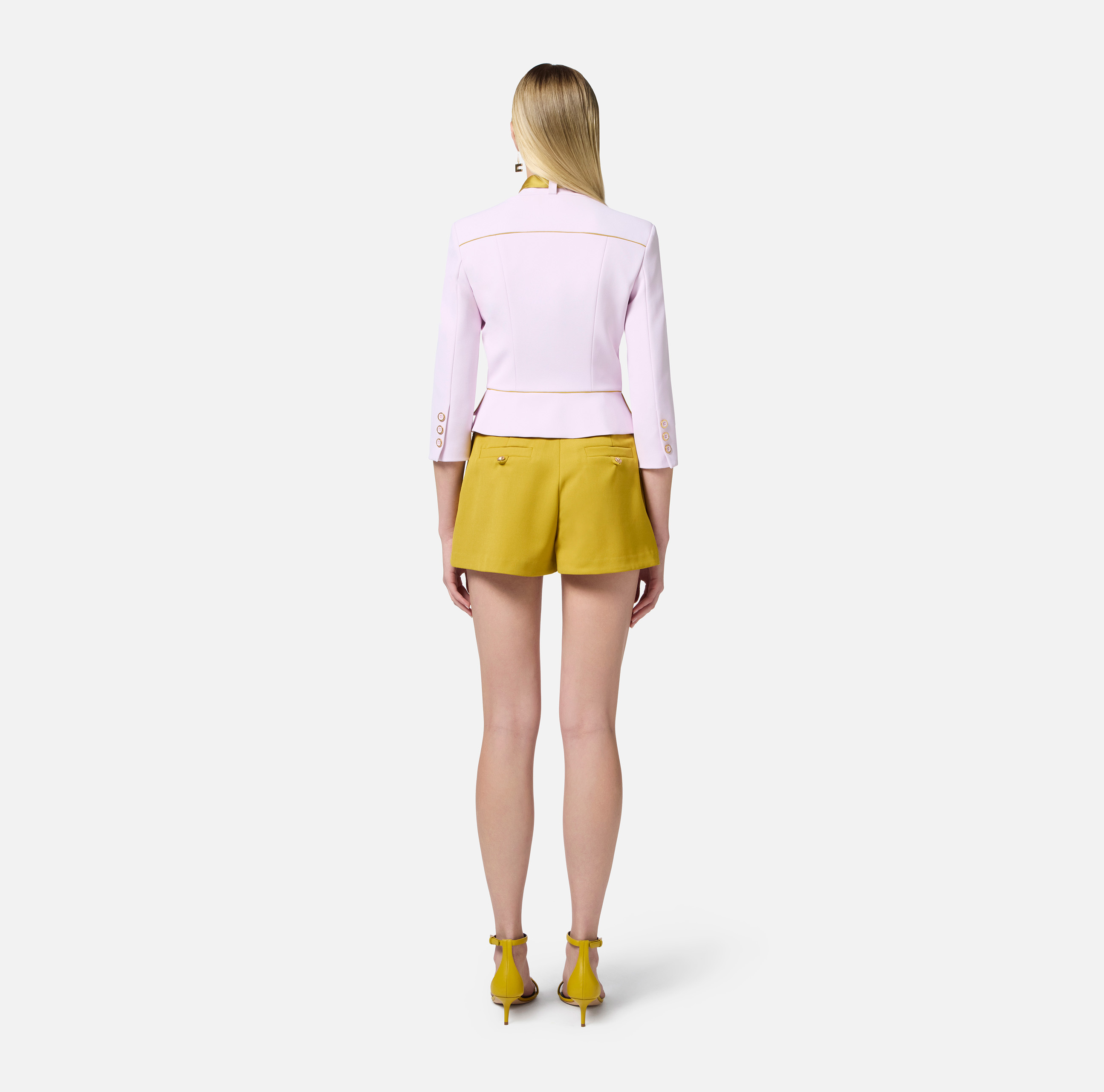 【25SS】 ELISABETTA FRANCHI スカーフ付き ジャケット 2色 24SS】ELISABETTA FRANCHI / スカーフチェーン付きジャケット