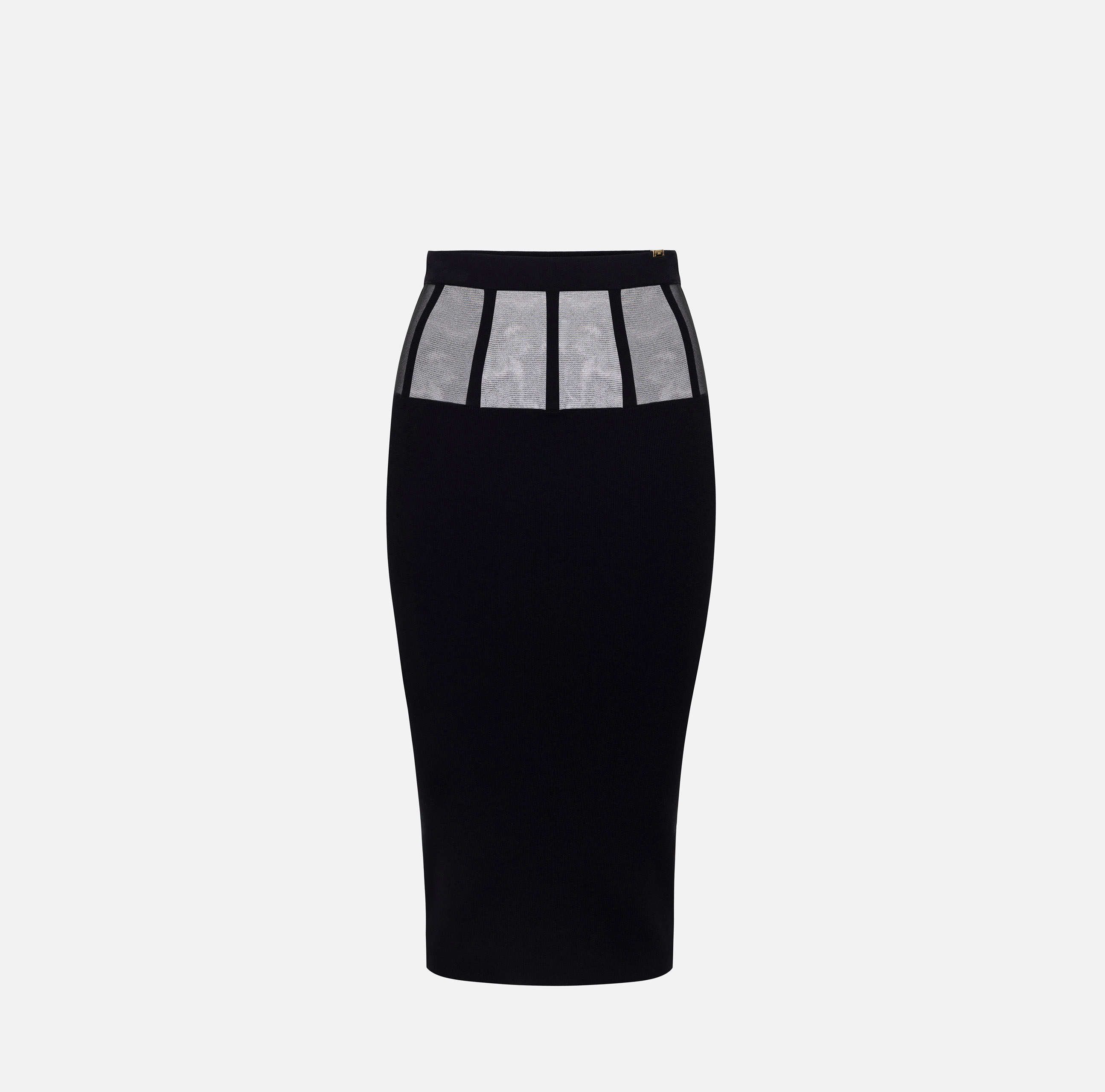 （ELISABETTA FRANCHI）コルセットカットのビスコースドレス Elisabetta Franchi コルセットカット ドレス | ブラック