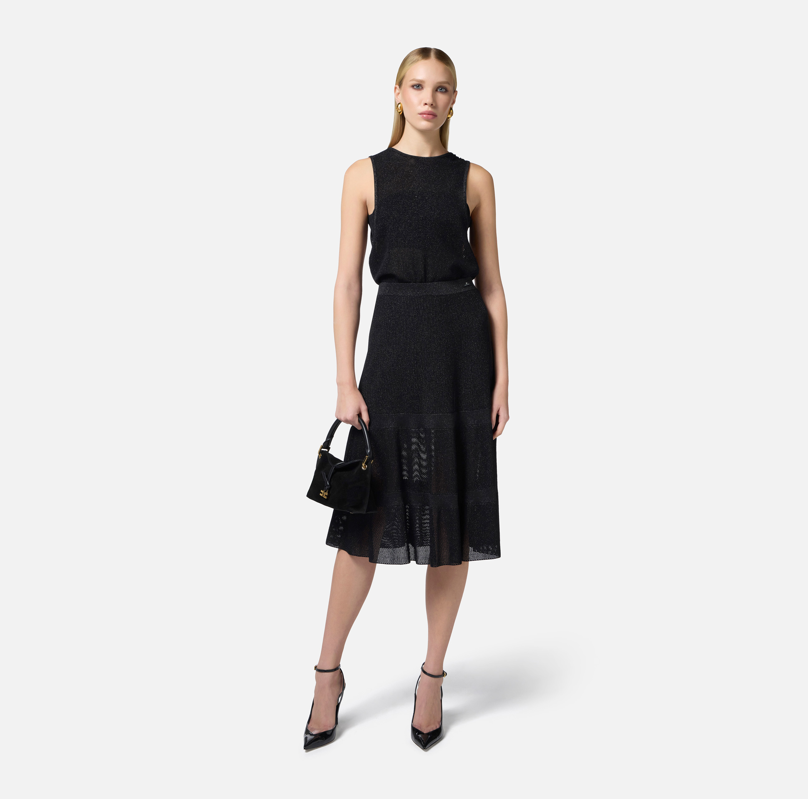 スカート Elisabetta Franchi LUREX KNIT SKIRT Lurex knit skirt | Elisabetta Franchi