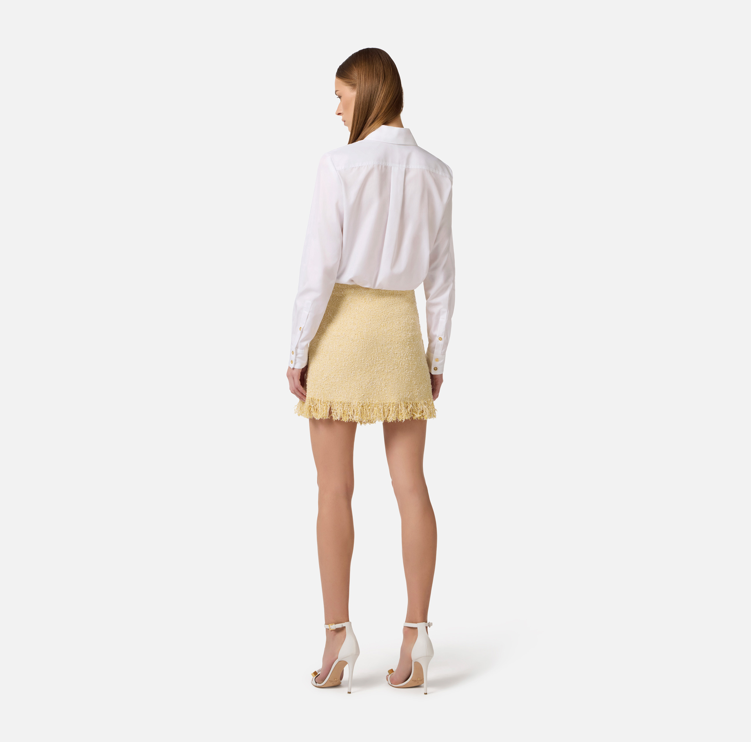 Bouclé knit miniskirt | Elisabetta Franchi