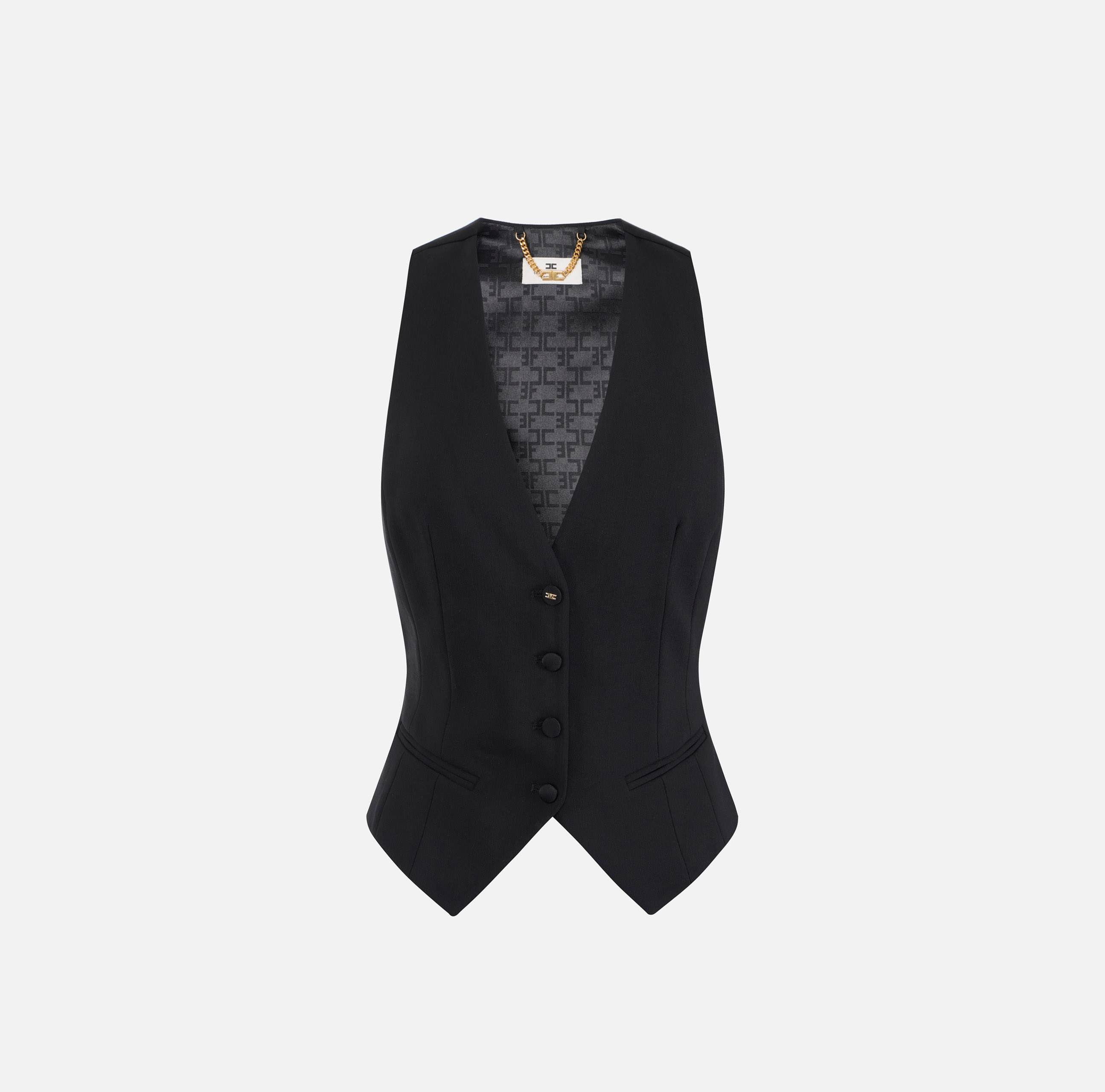 elisabetta franchi Gilet en laine froide légère
