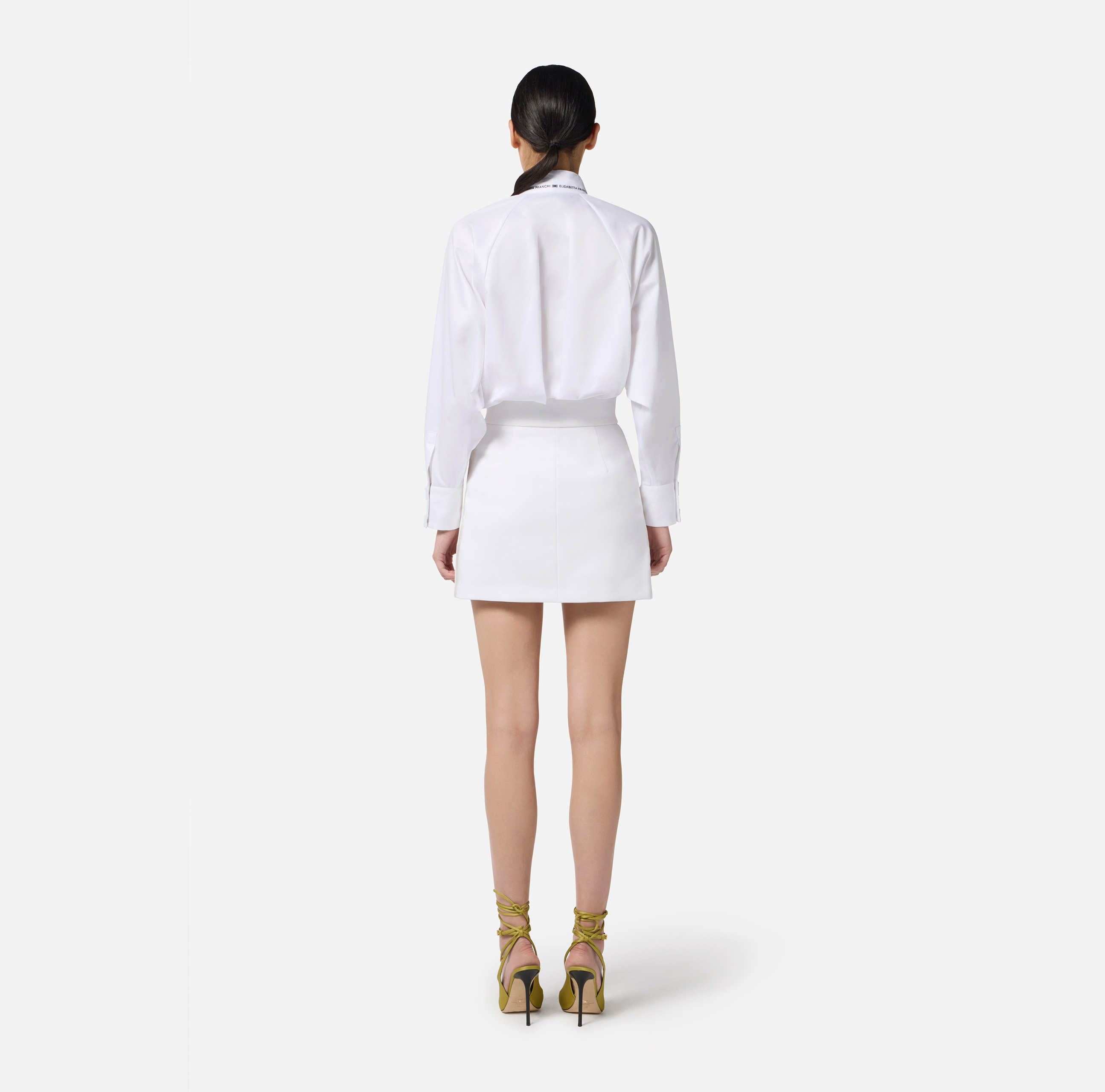 ワンピース ELISABETTA FRANCHI Women Mid Skirts AM74S52E2193 WHITE New Arrivals: Skirts | Elisabetta Franchi