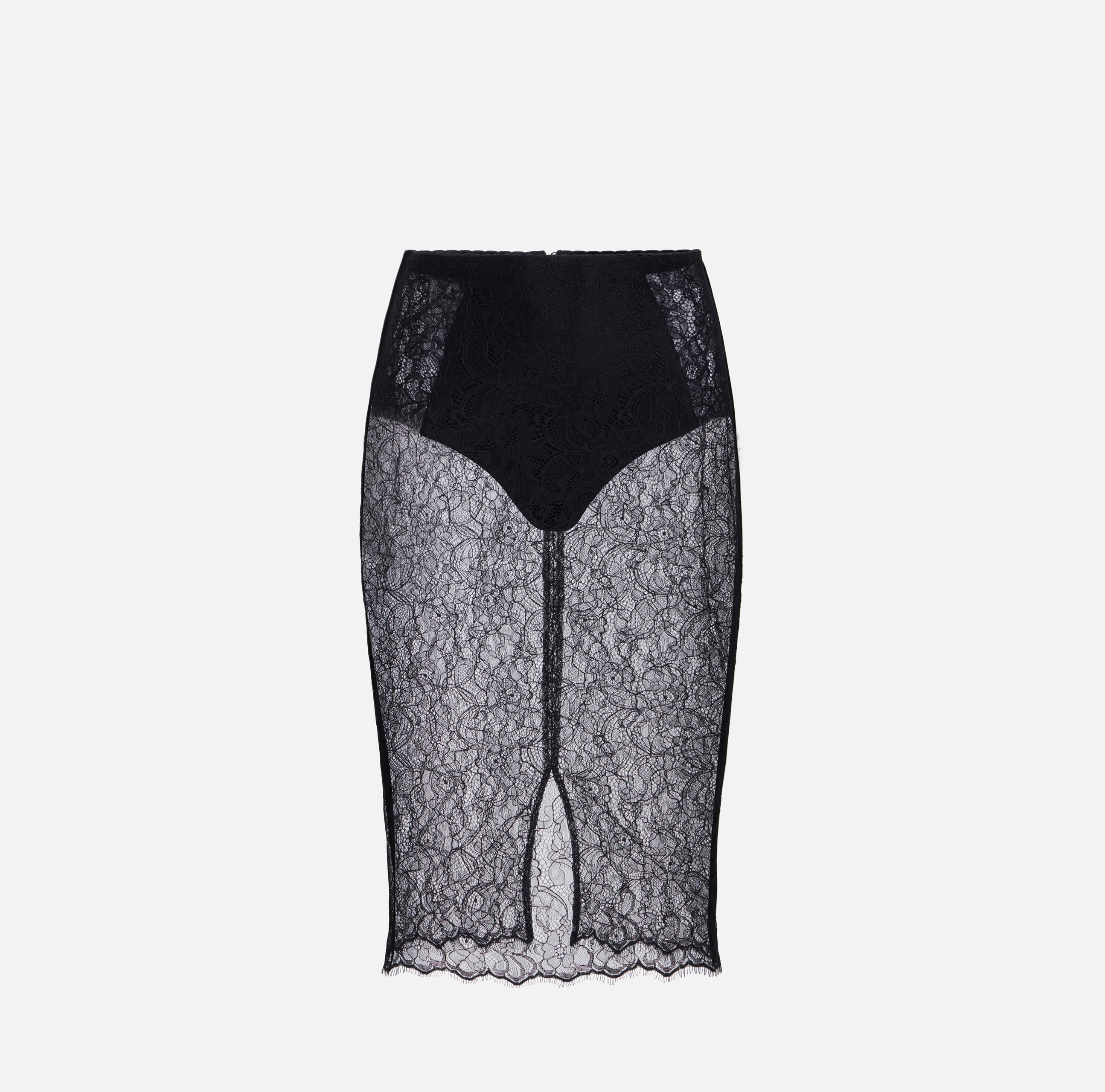 ワンピース ELISABETTA FRANCHI Women Mid Skirts ABR2252E2110 Black Elisabetta Franchi - High-Waisted Sheath Skirt - Black