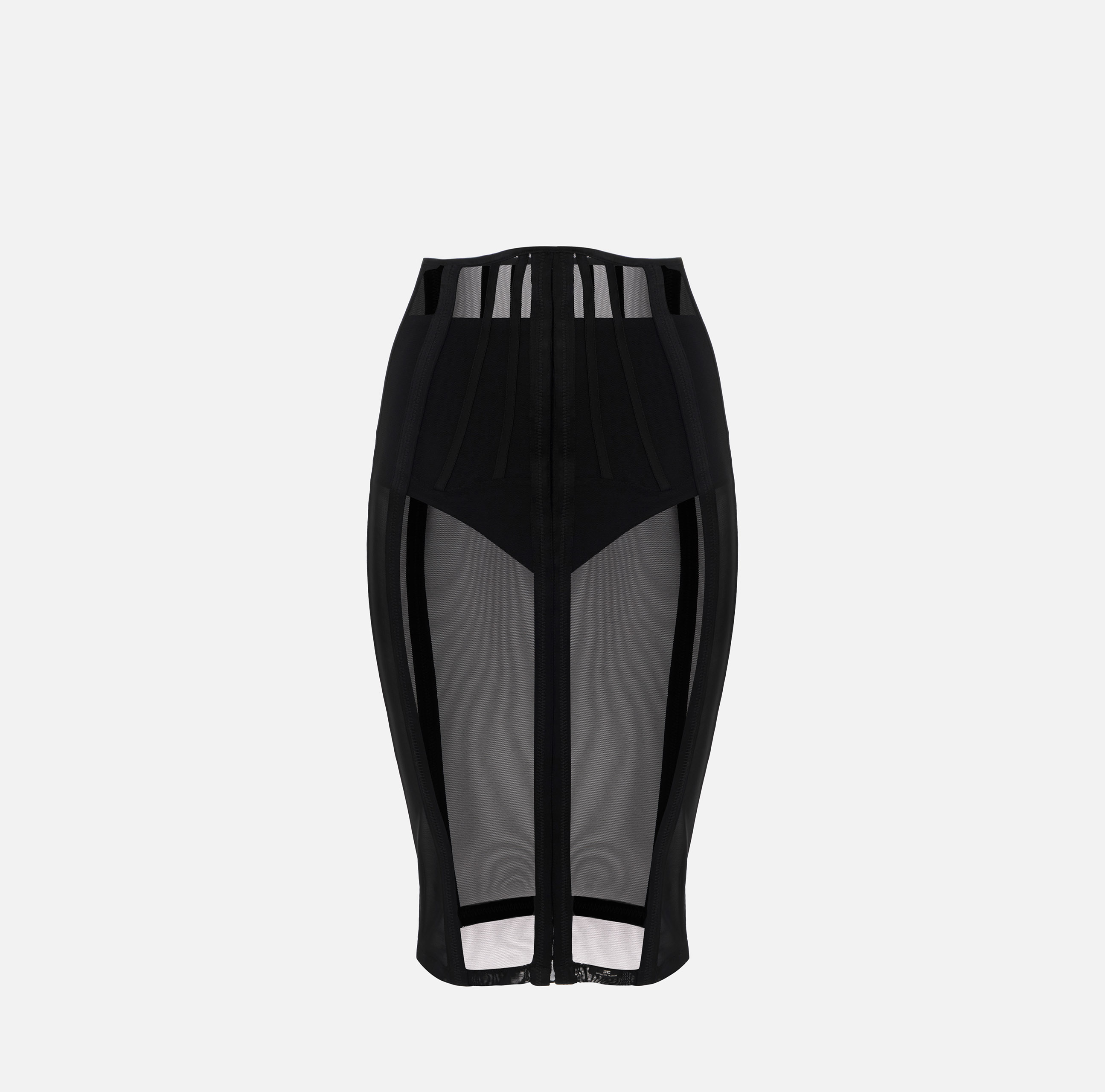 elisabetta franchi Jupe bustier en tulle