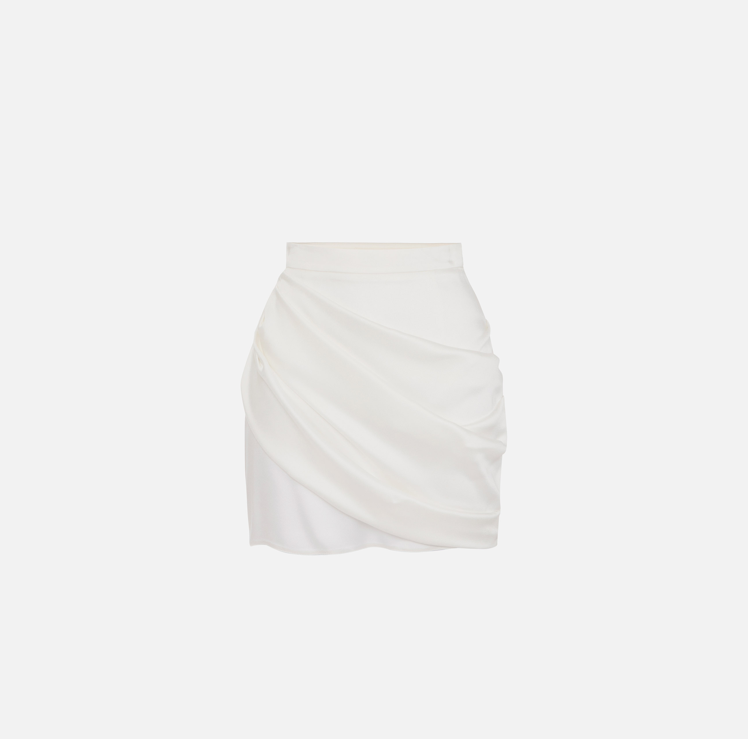 Crêpe-back satin skirt with sash belt | Elisabetta Franchi