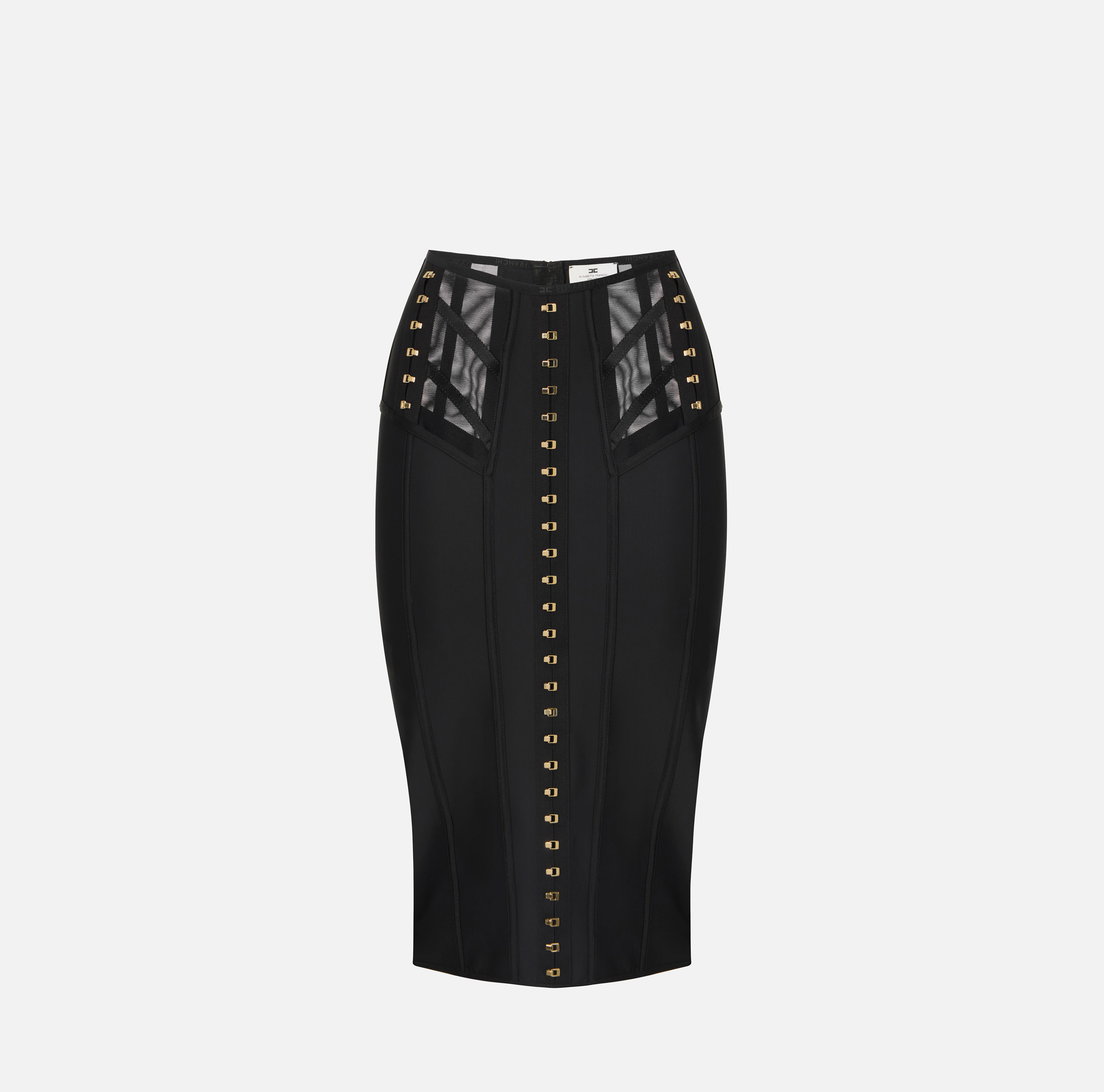 ELISABETTA FRANCHI フレアスカート ブラック Elisabetta Franchi