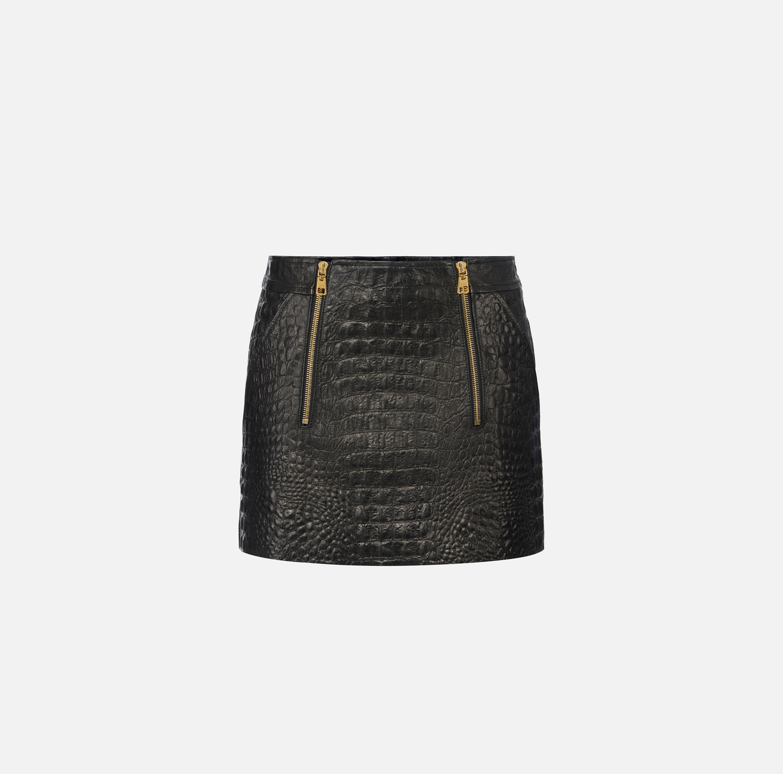 n*o様 【¥2600値下！】新品☆ELISABETTA FRANCHI ミニド Crocodile print leather miniskirt | Elisabetta Franchi