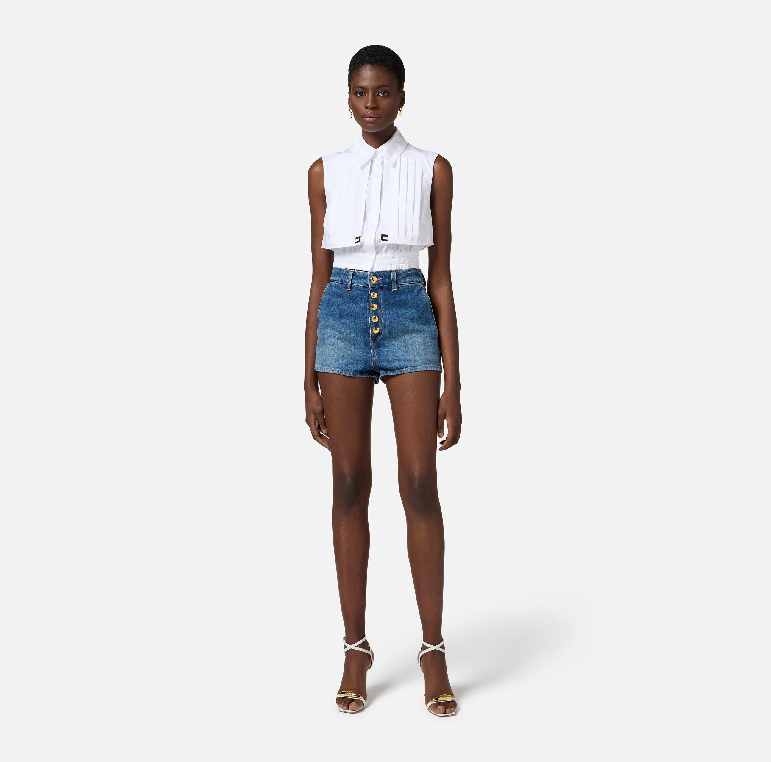 ショートパンツ ELISABETTA FRANCHI Woman Short Blue HJ35I 104 HJ35I51E2_104_3_D.jpg
