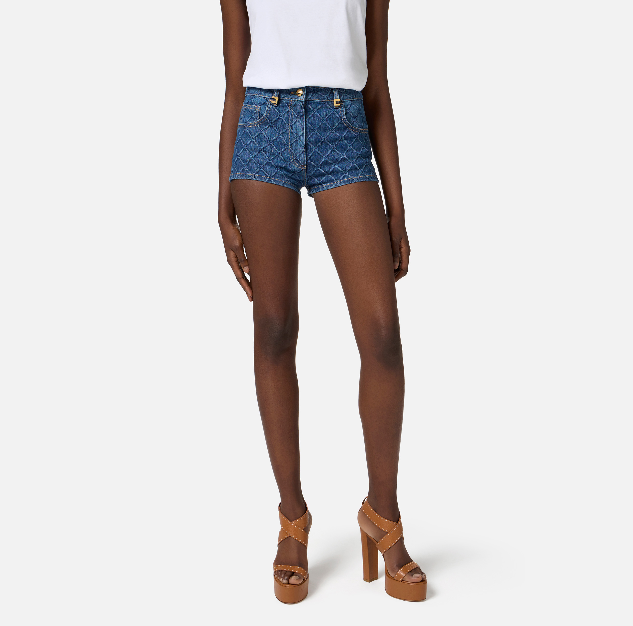 パンツ ELISABETTA FRANCHI Women Shorts  Burmudas PA07351E2 110 232 Elegant Women's Shorts from Elisabetta Franchi