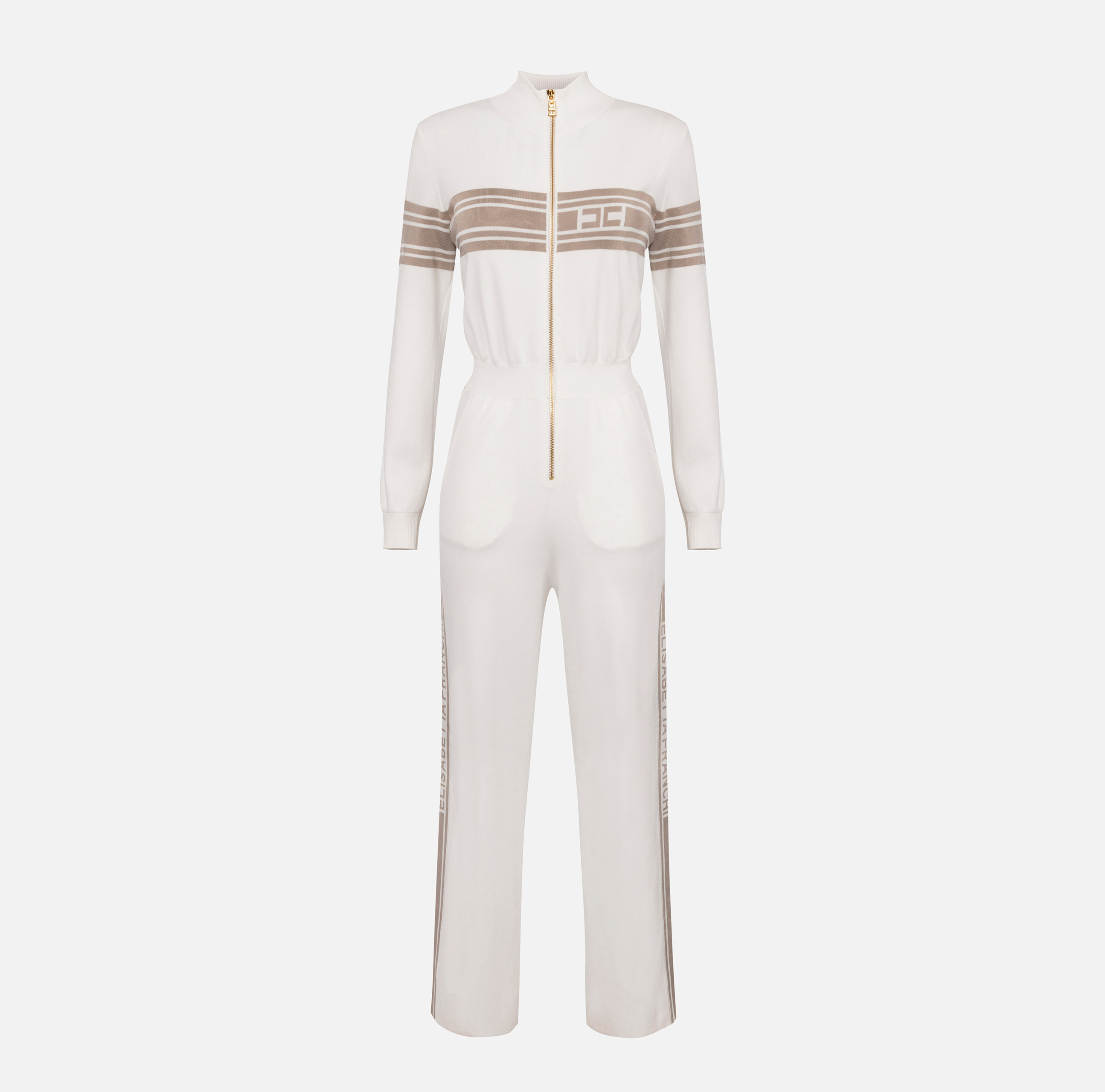 Elisabetta franchi white jumpsuit on sale