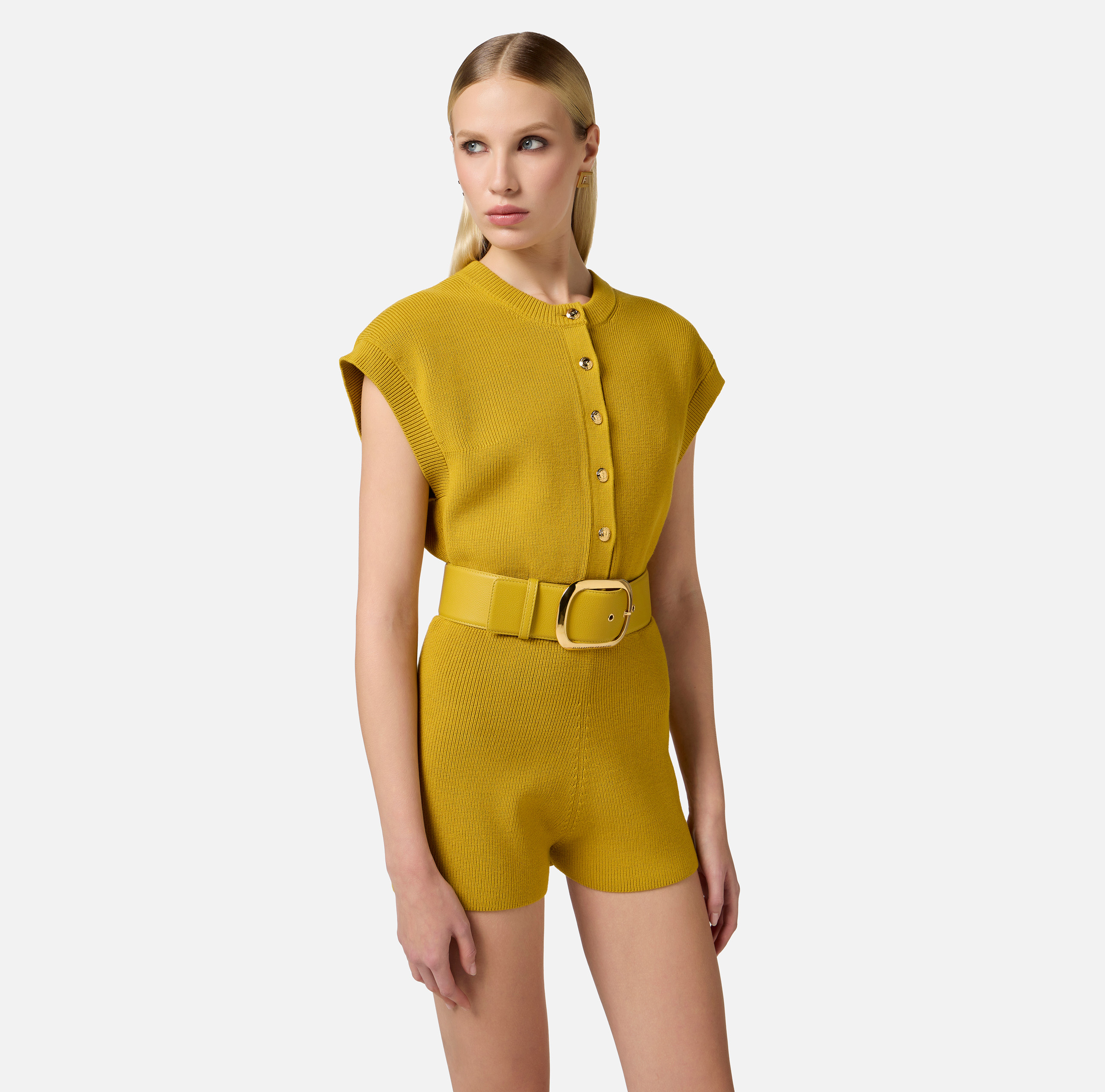 ワンピース ELISABETTA FRANCHI Viscose jumsuit with removable trouser Elisabetta Franchi Viscose Jumpsuit Elisabetta Franchi