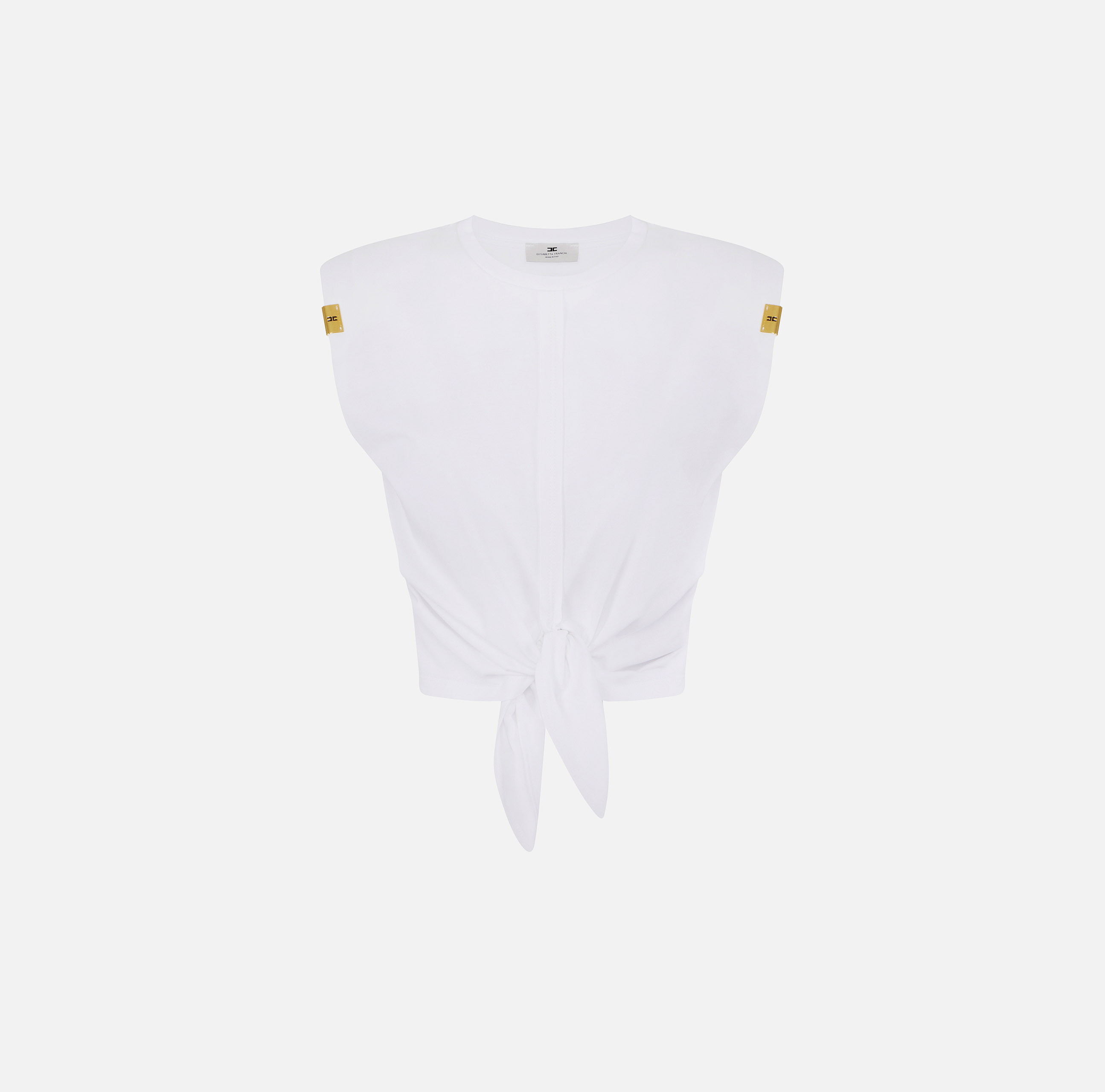 ELISABETTAFRANCHI エリザベッタフランキ Tシャツ 半袖 ロゴ ELISABETTA FRANCHI(エリザベッタ フランキ) Tシャツ・カットソー