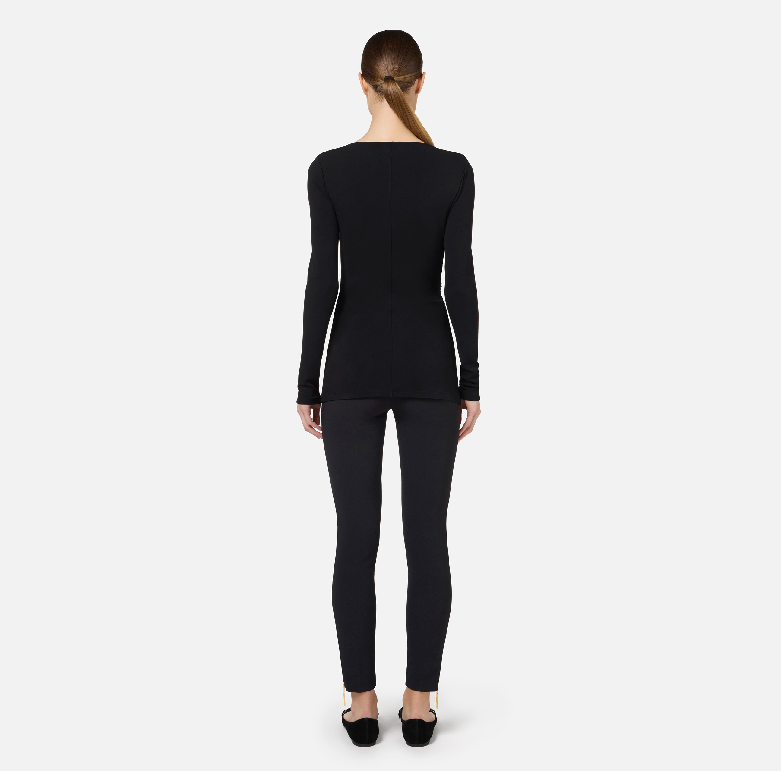 Jersey top with draping | Elisabetta Franchi
