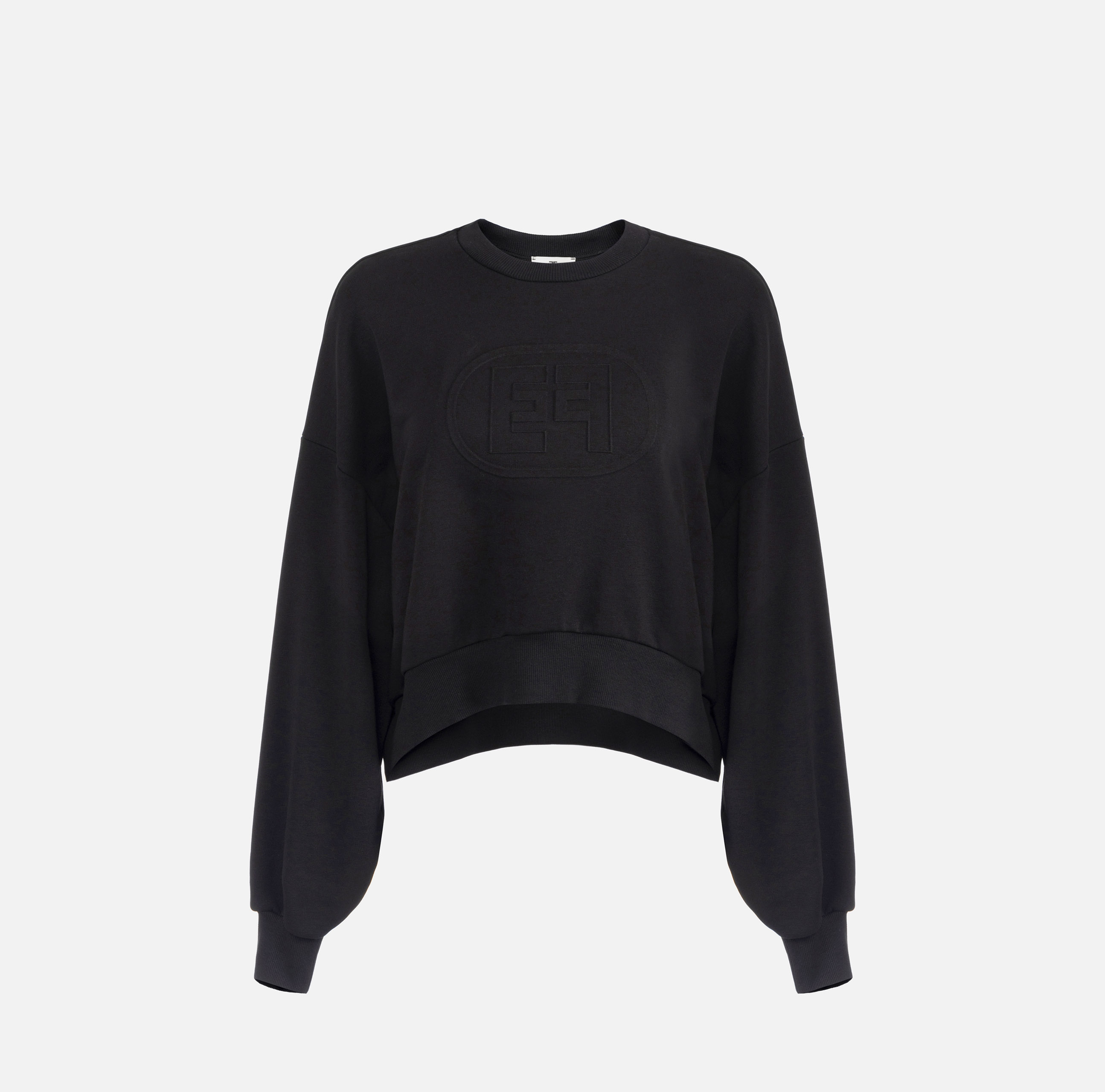 elisabetta franchi Sweat en coton avec logo