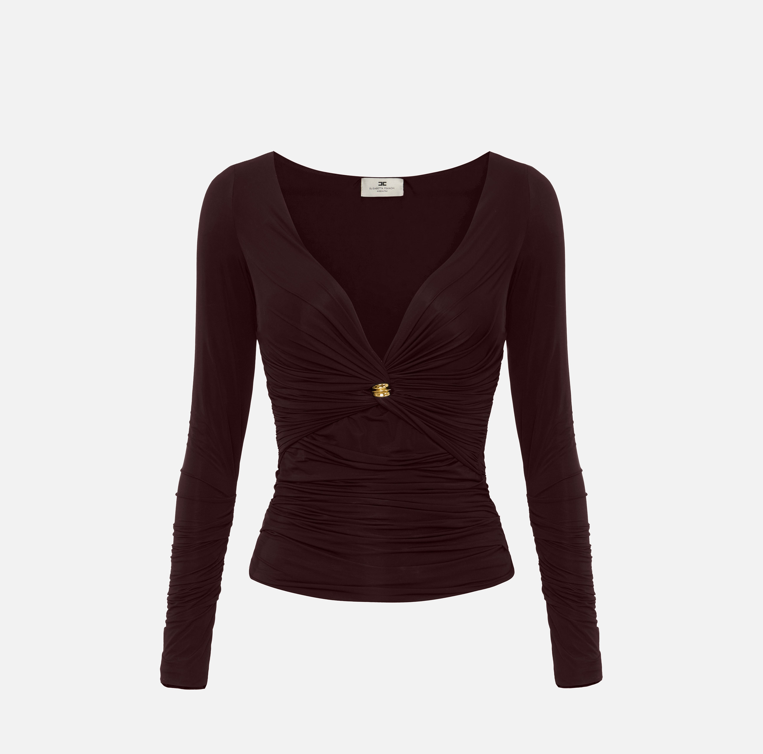 Jersey top with jewel detail | Elisabetta Franchi