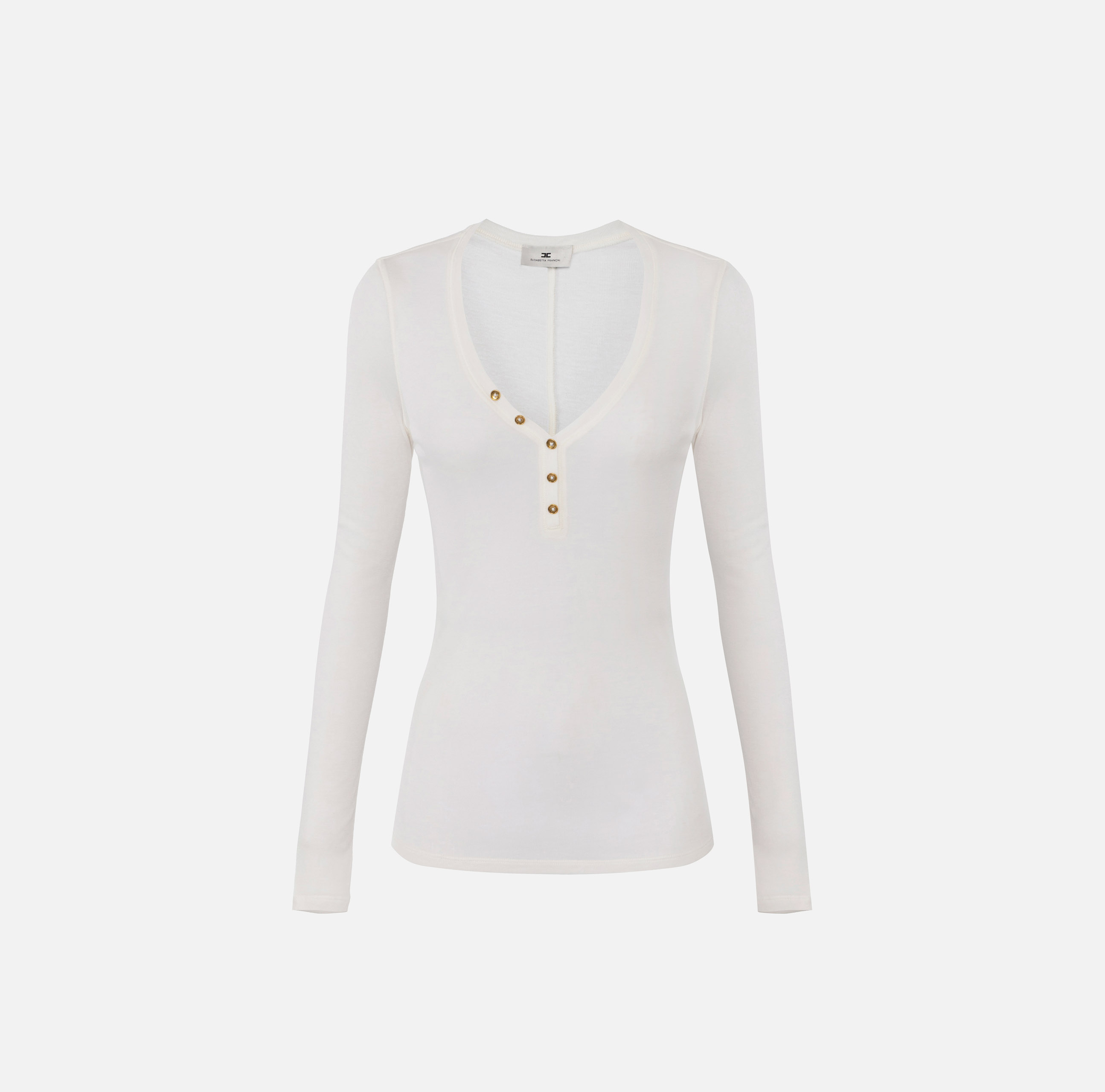 トップス Elisabetta Franchi Elisabetta Franchi Woman Top Knitwear with Logo and Transparencies