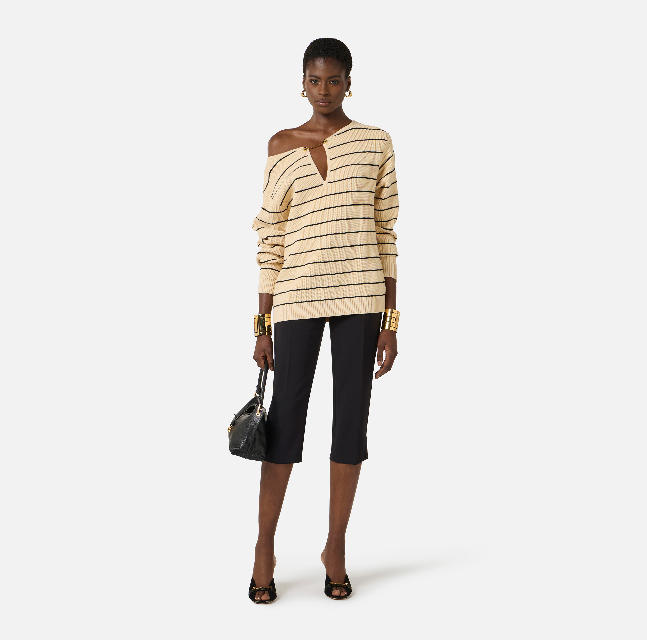 Striped knit pullover | Elisabetta Franchi