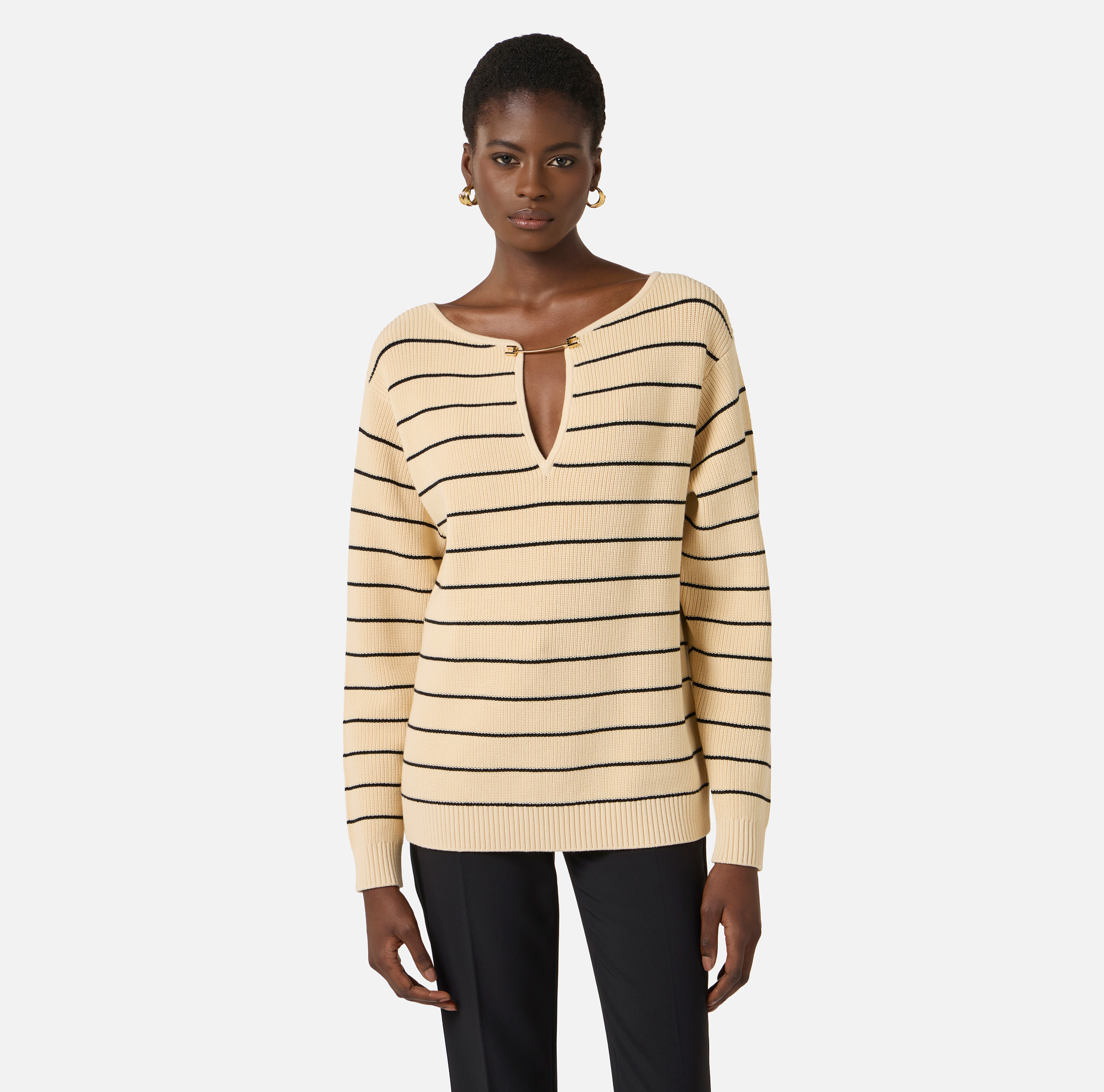 Striped knit pullover | Elisabetta Franchi