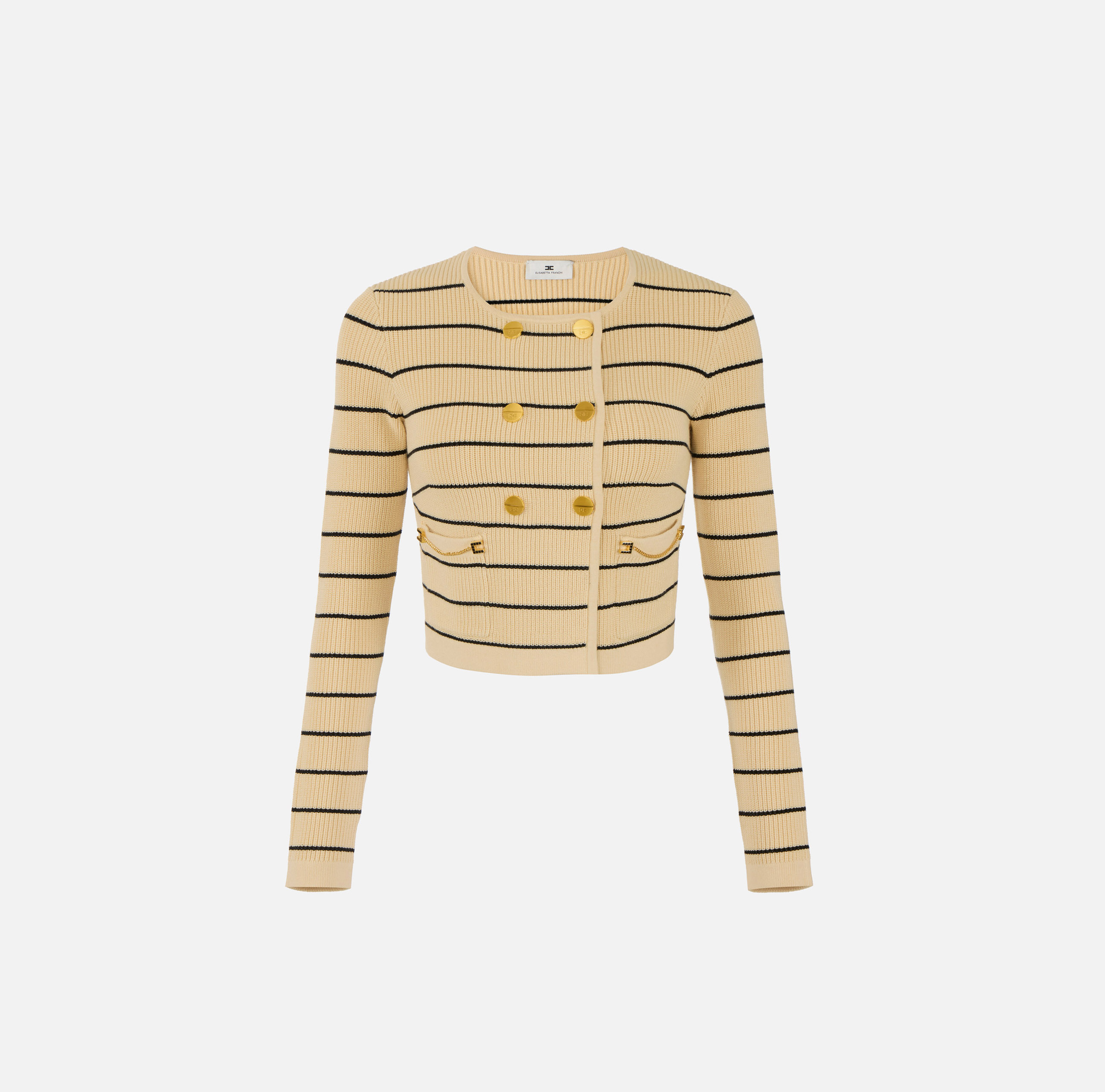 Striped knit cardigan | Elisabetta Franchi