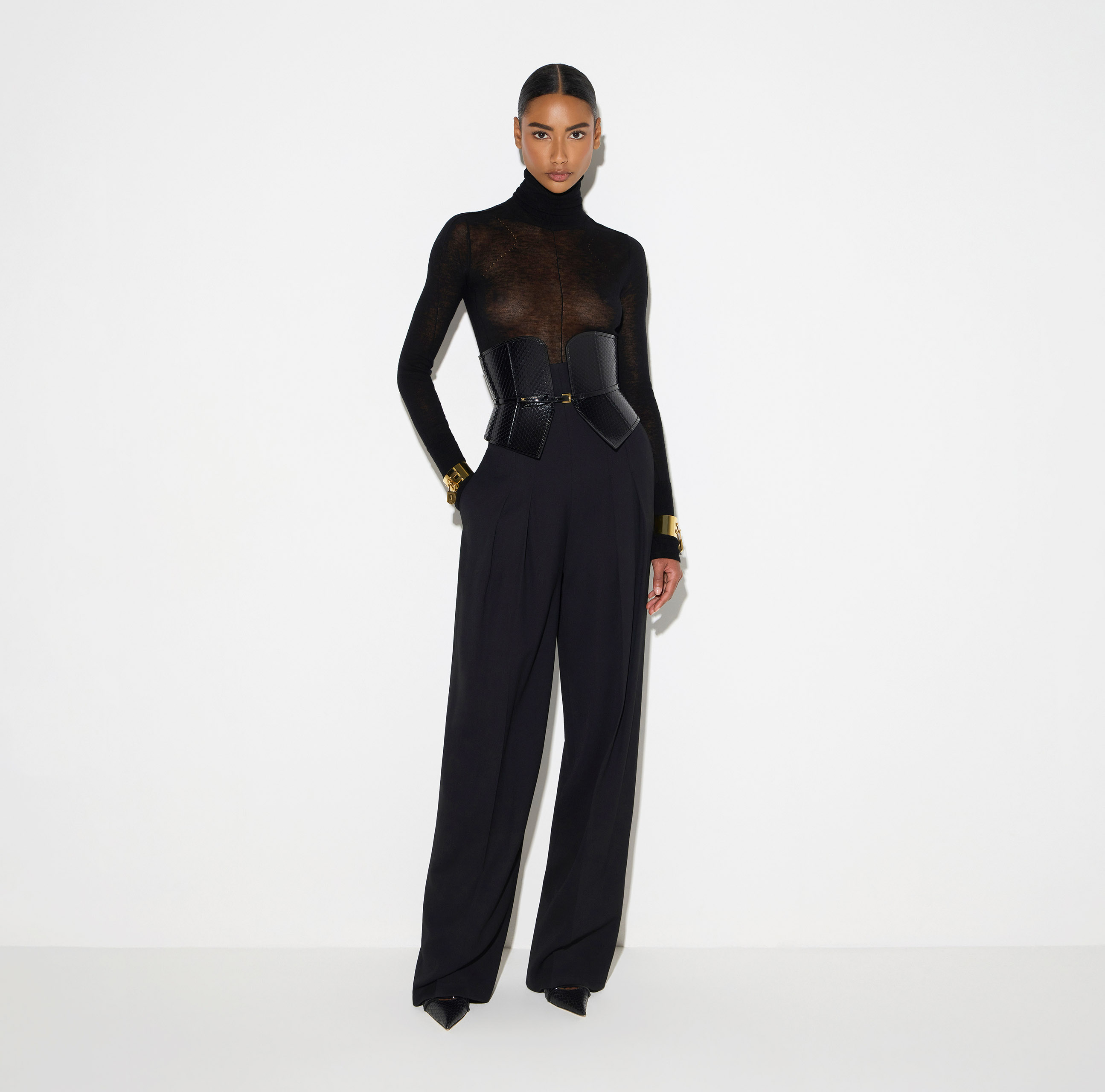 Wool jumper with ribbing | Elisabetta Franchi