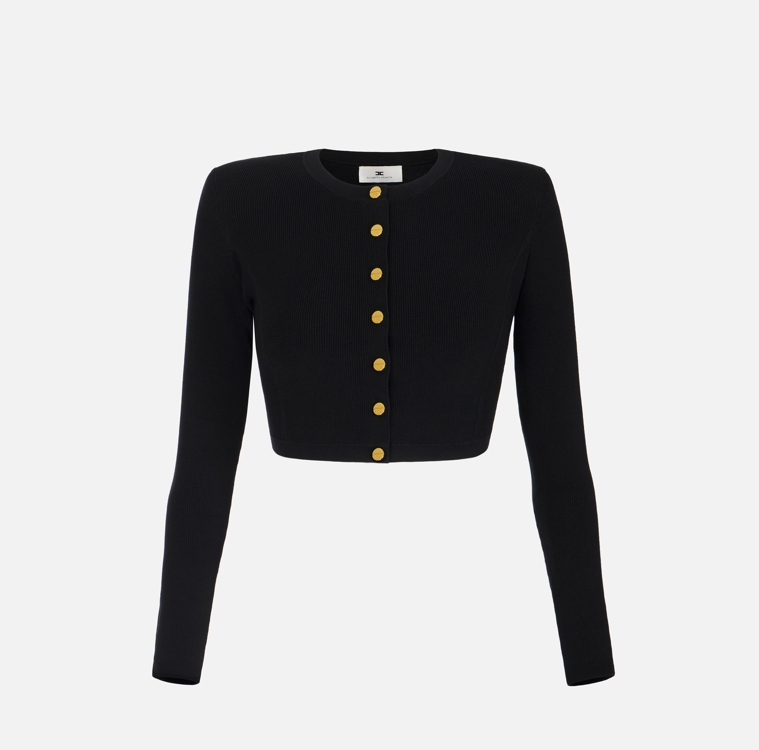 Knitted cardigan with jewel rivets | Elisabetta Franchi