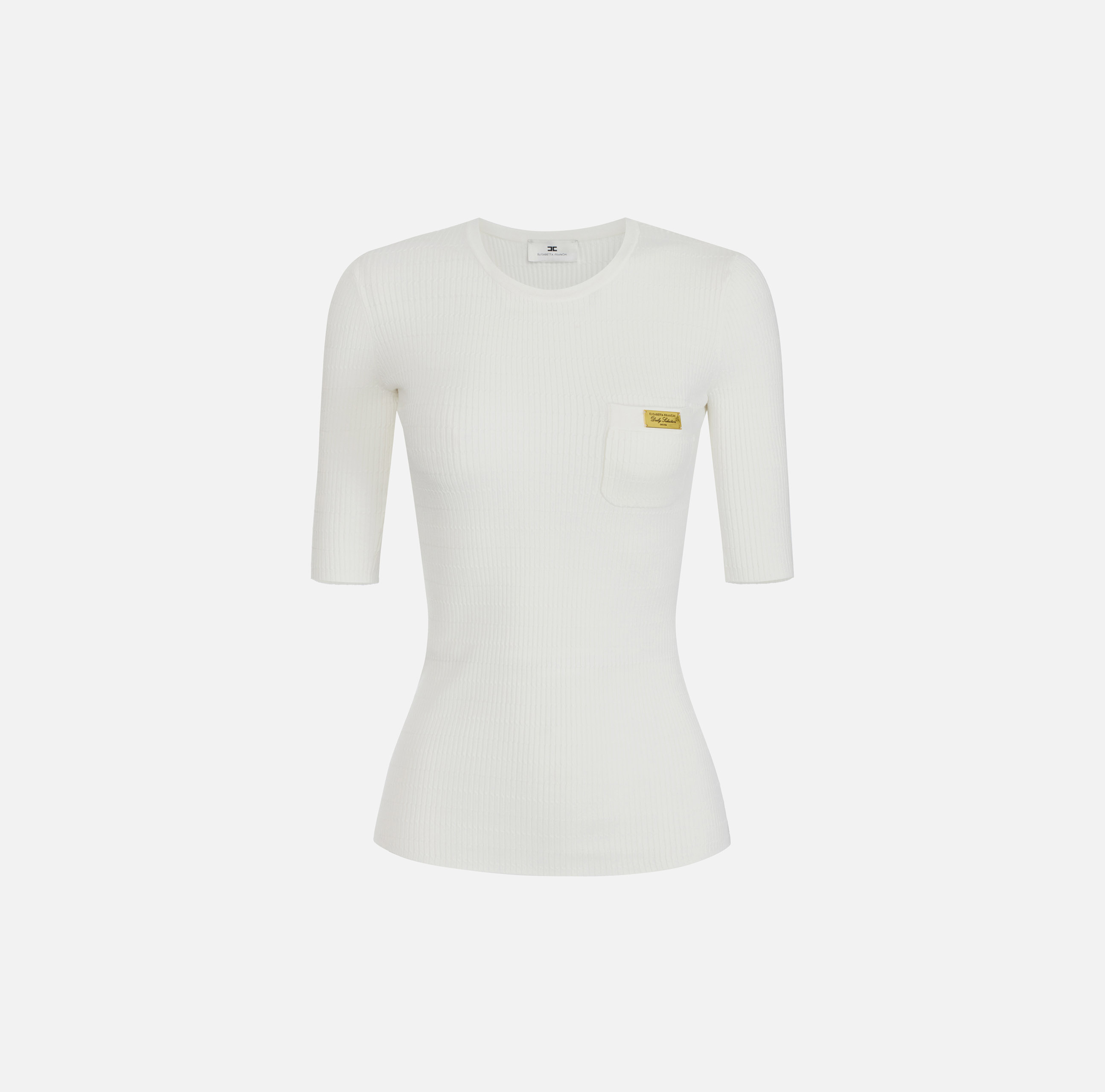 Micro-braided knit top | Elisabetta Franchi