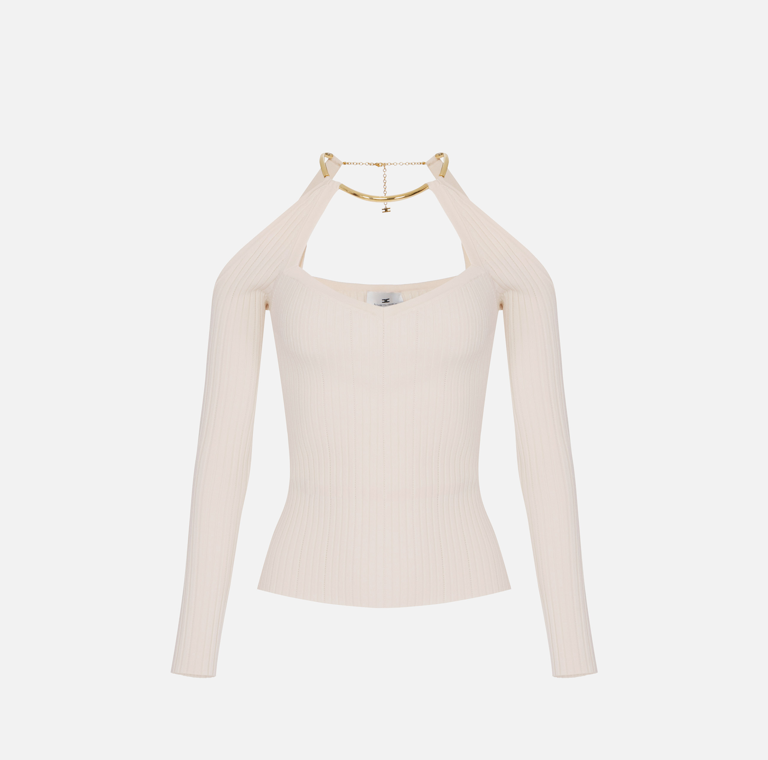 Knit top with jewel detail | Elisabetta Franchi