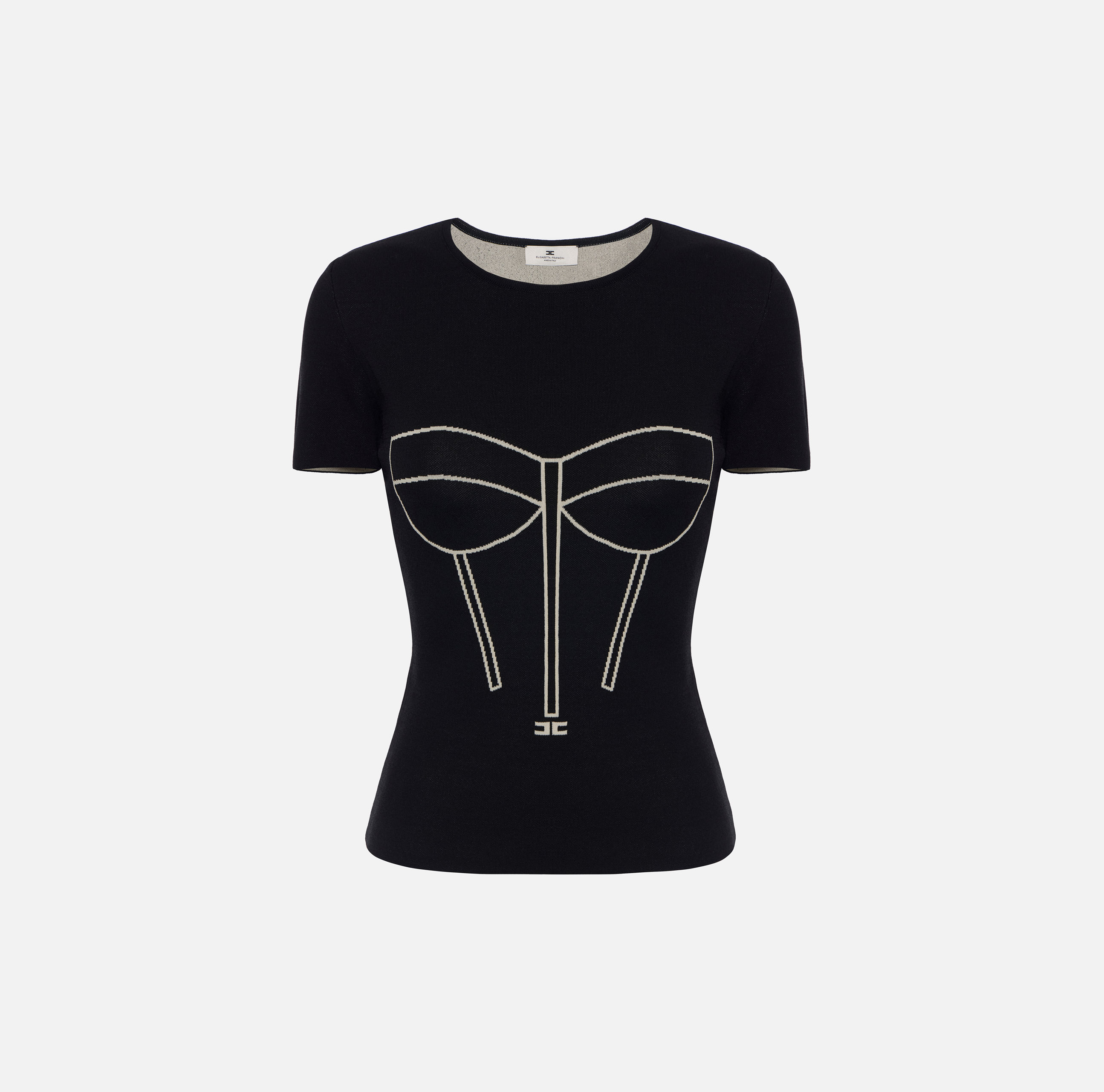 elisabetta franchi Haut avec motif corset