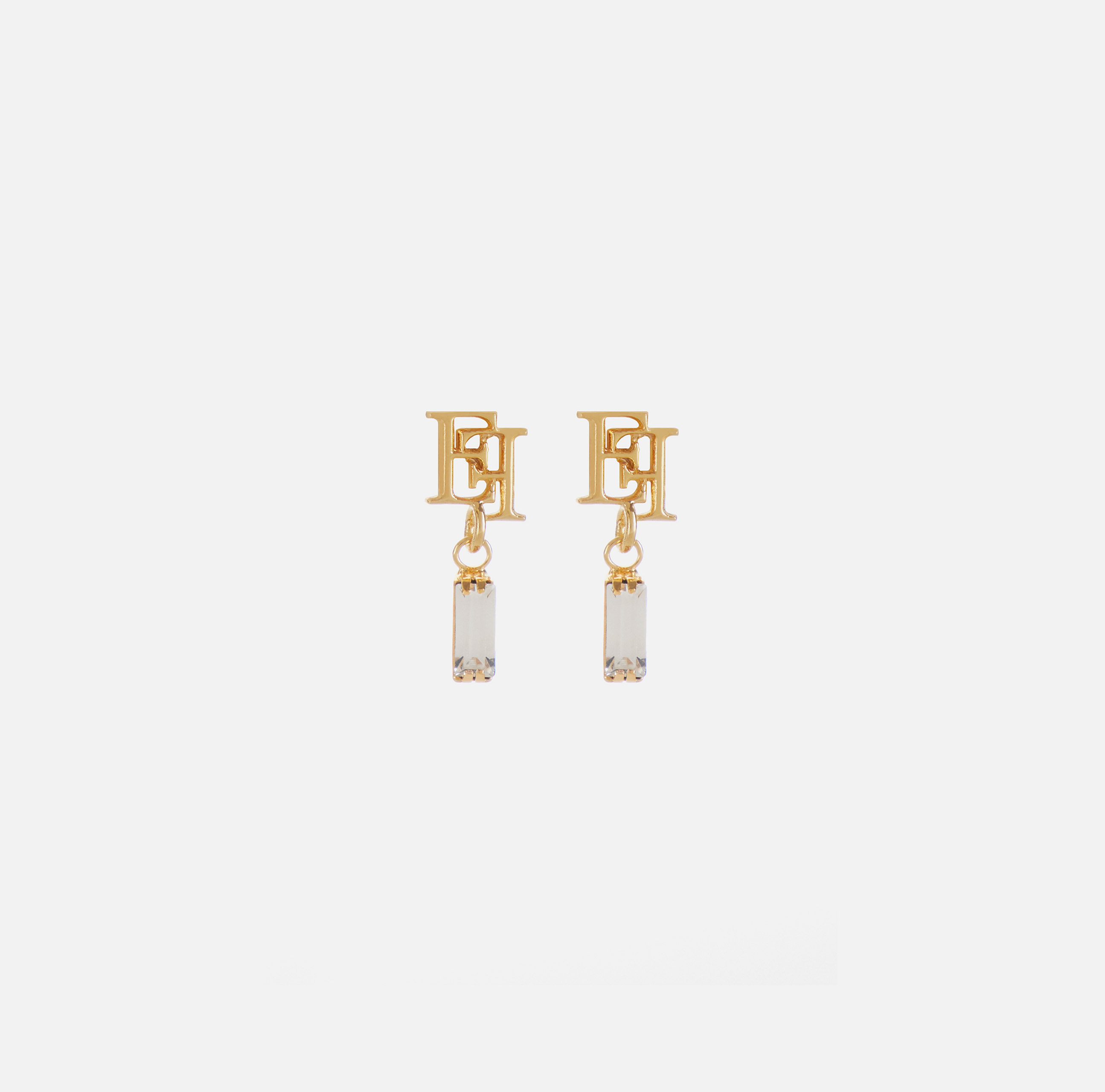イヤリング ELISABETTA FRANCHI STRASS EARRINGS Elisabetta Franchi metal earrings with rhinestones for women