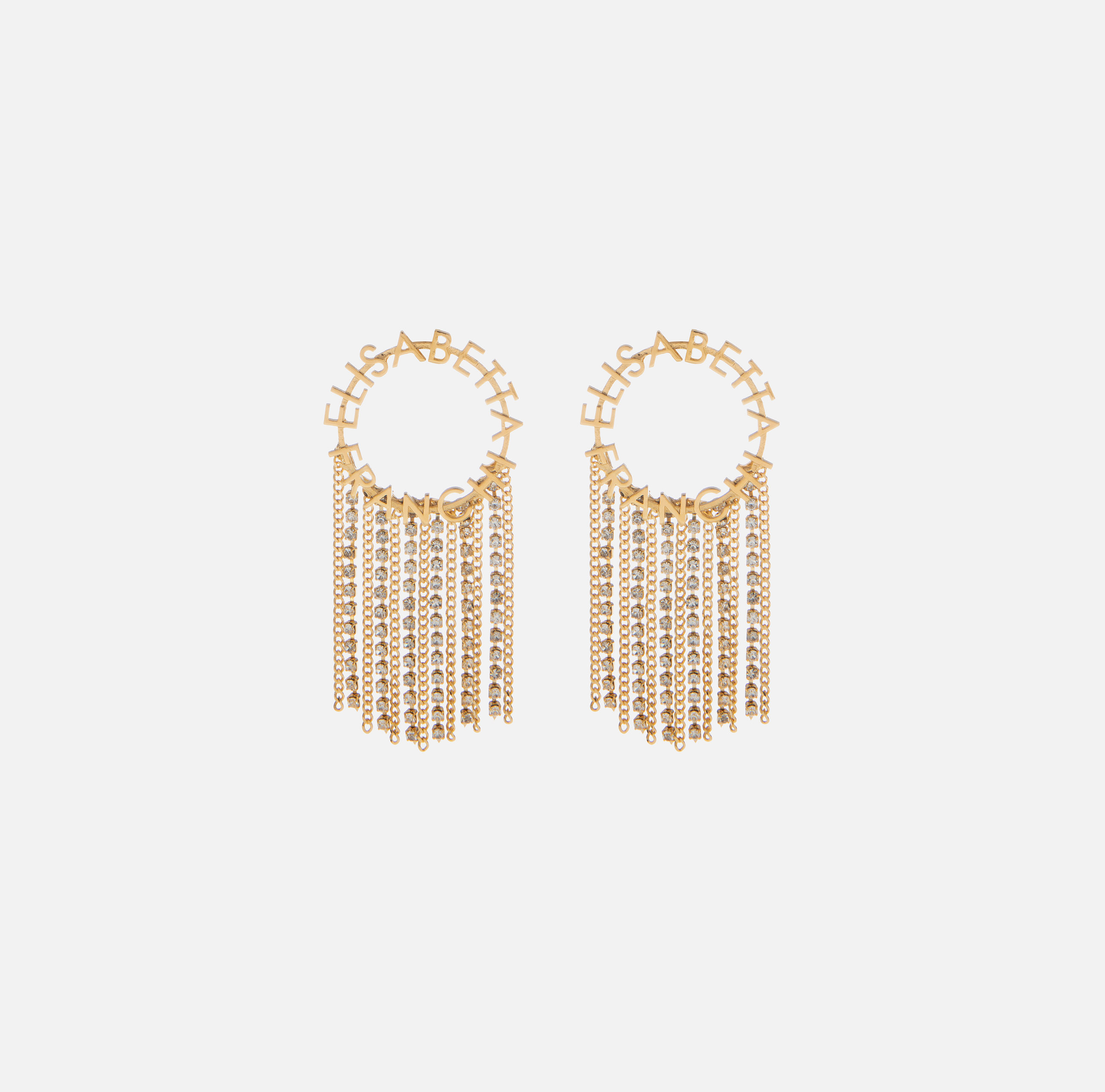 Hoop earrings with tassels | Elisabetta Franchi