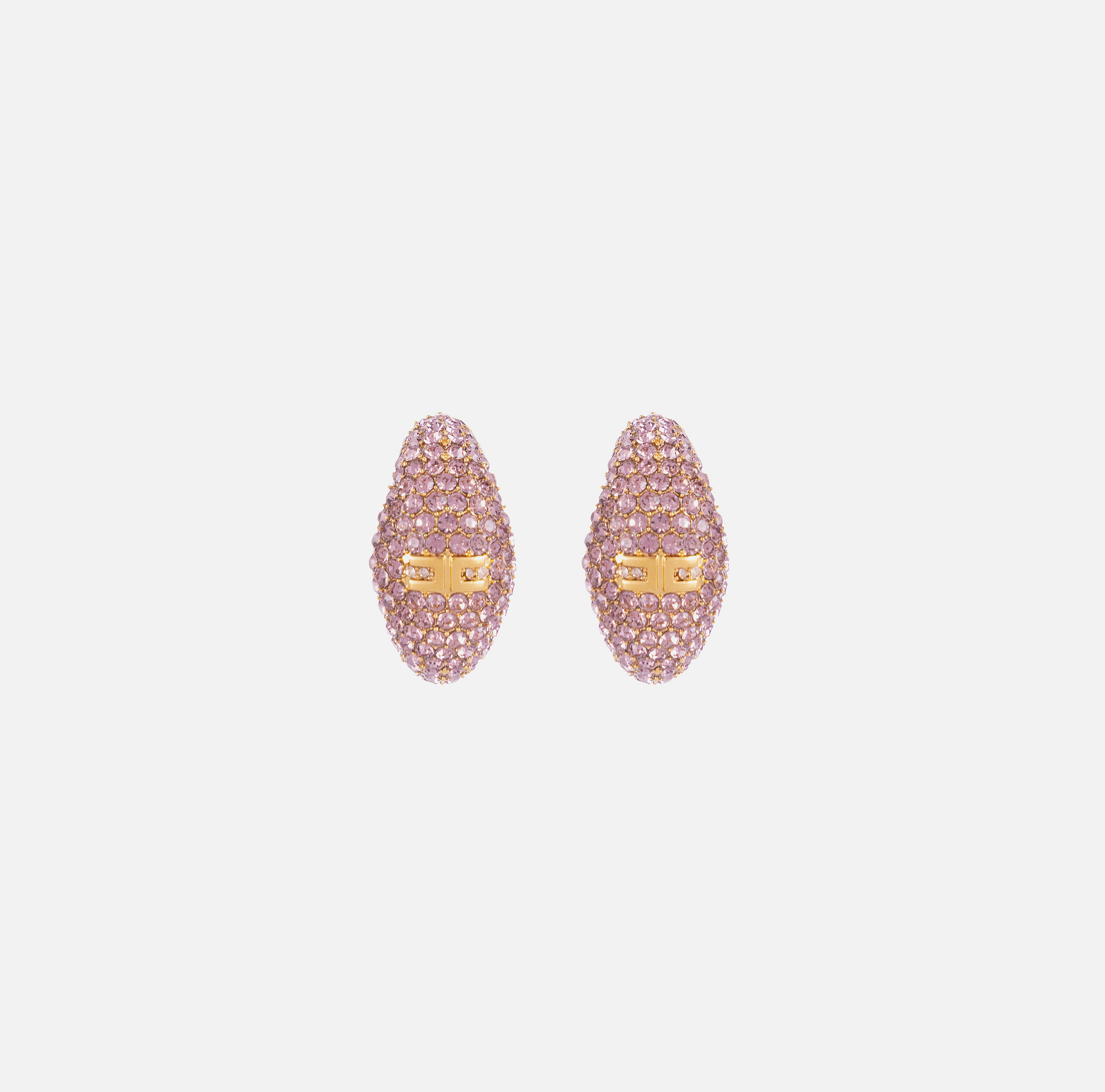 elisabetta franchi Micro-boucles d'oreilles en demi-lune