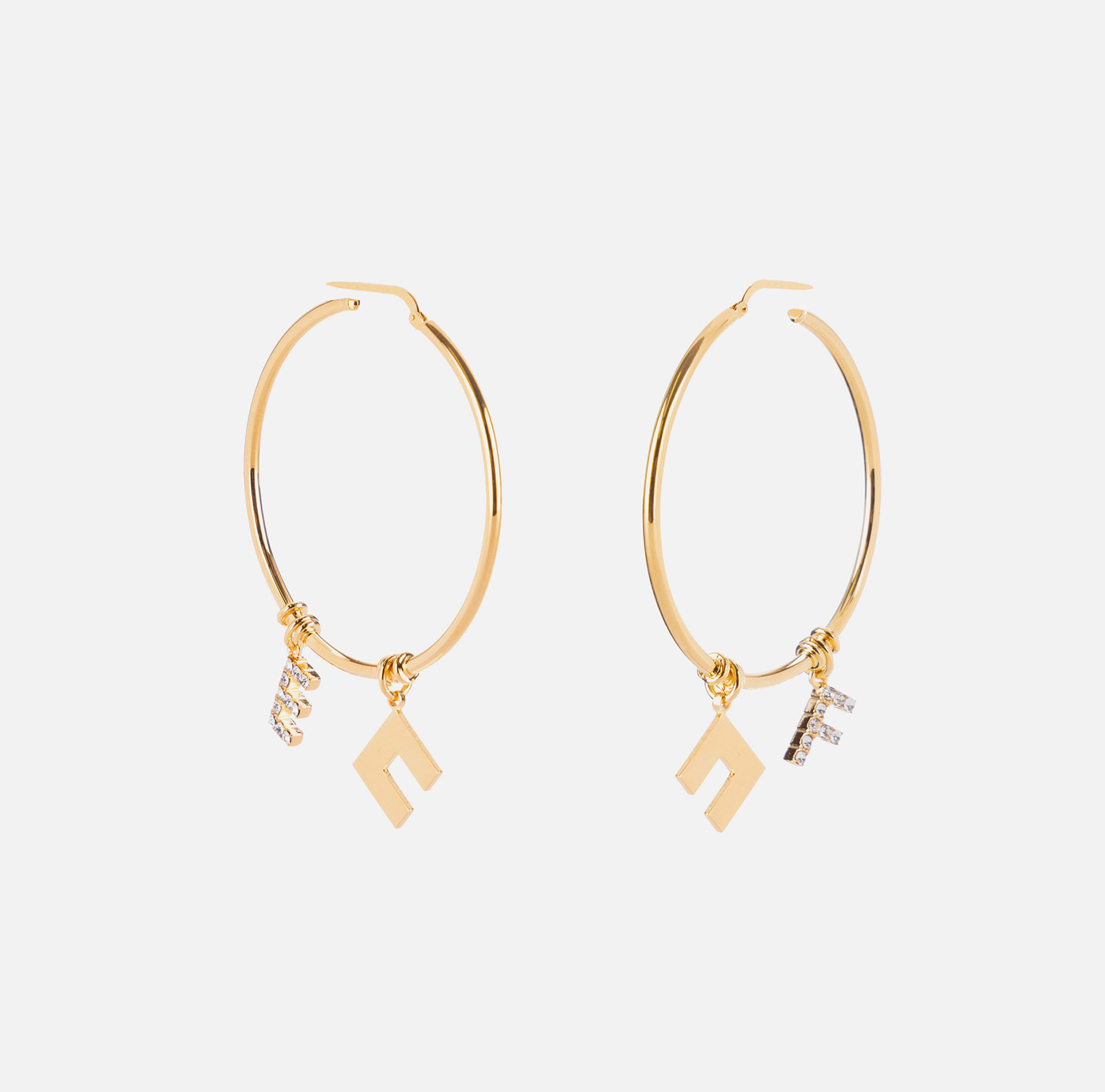 elisabetta franchi Boucles d’oreilles en cercle avec breloques