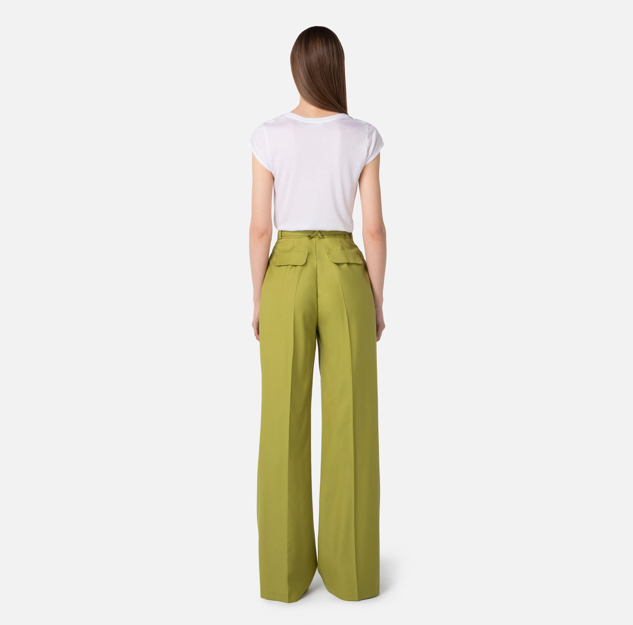 Wide Leg Leopard Pants (Olive) – The Elegant Closet