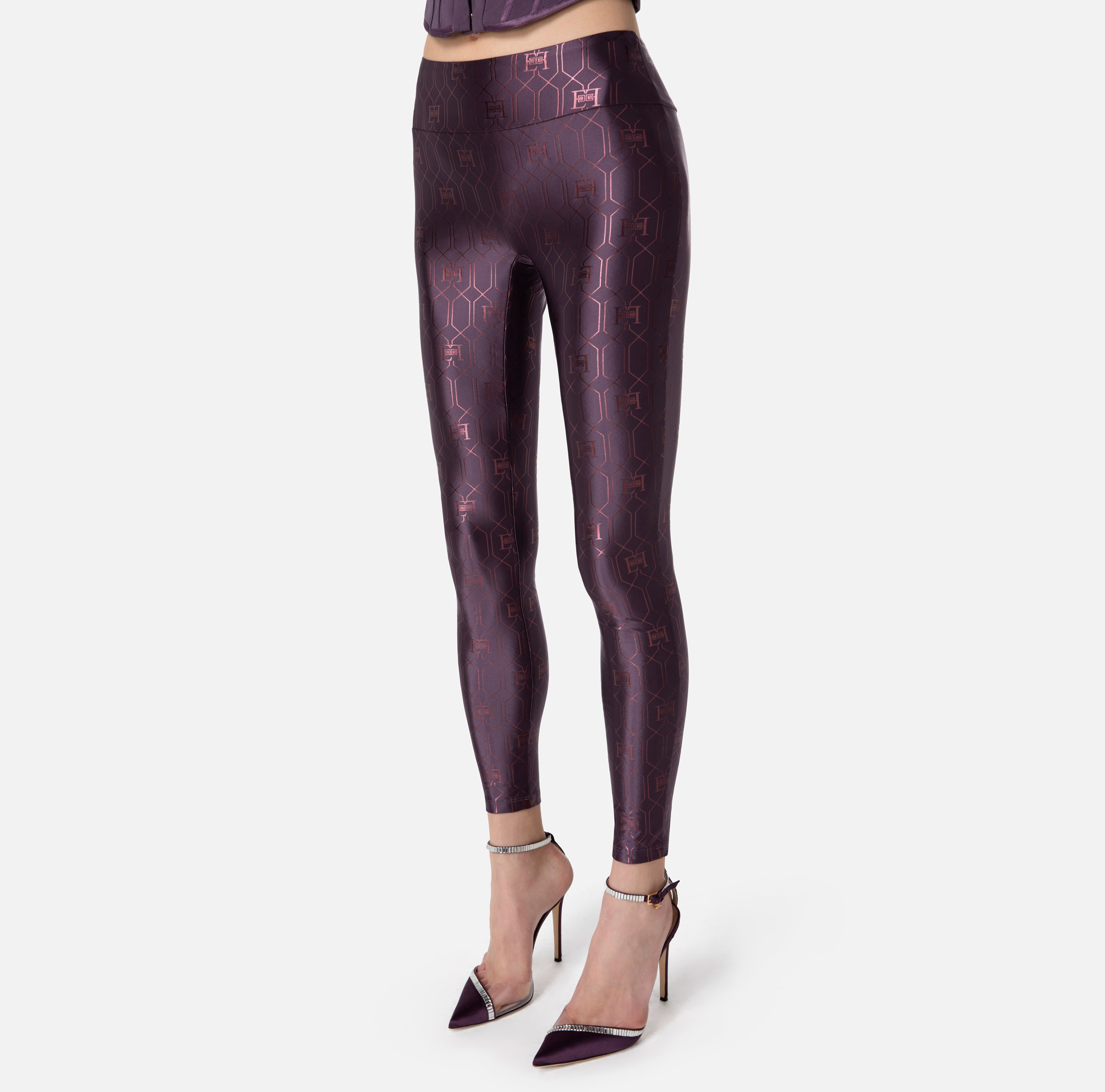 Martha Purple Shiny Legging – parlastyleca
