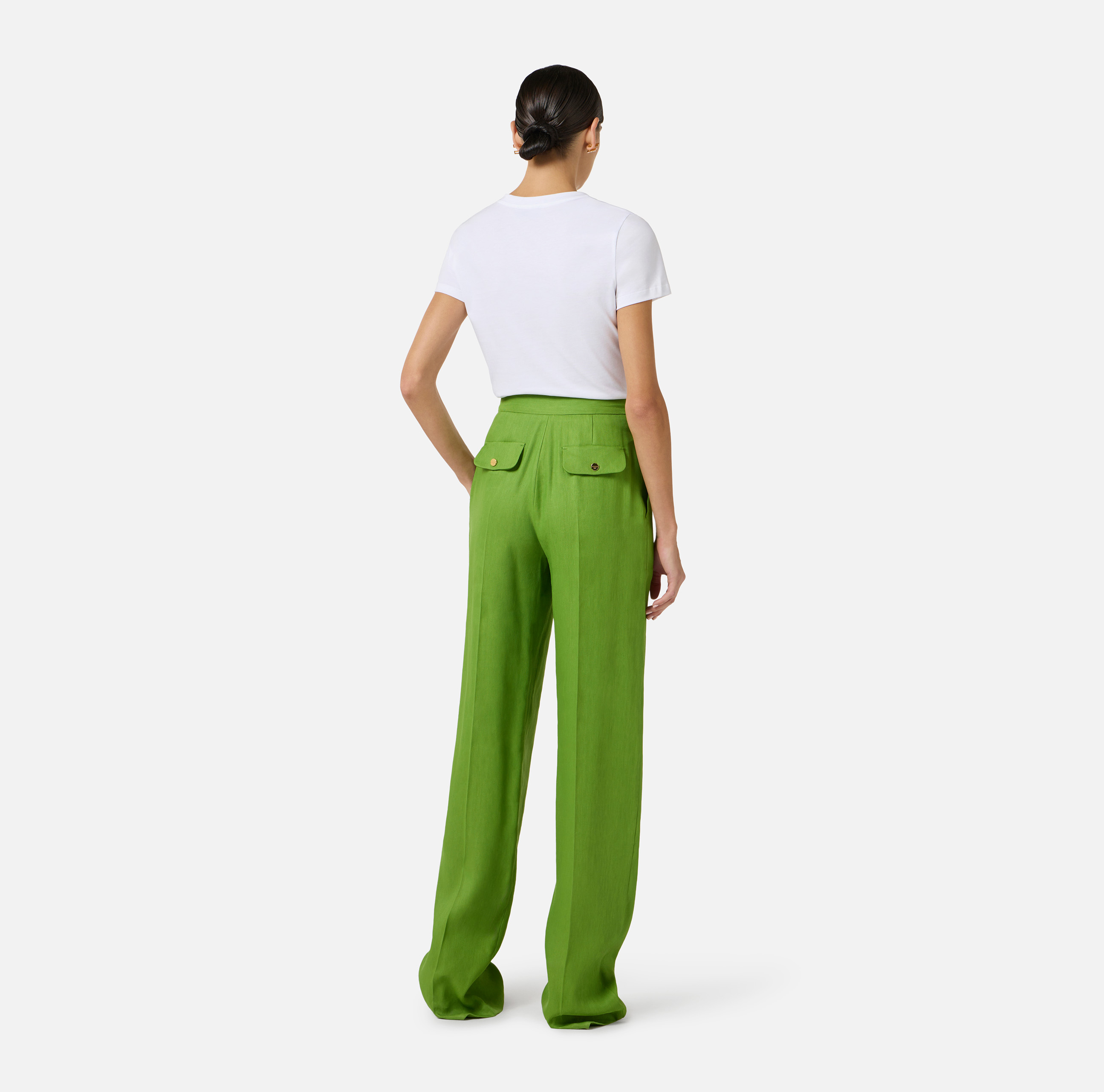 Linen-blend trousers | Elisabetta Franchi