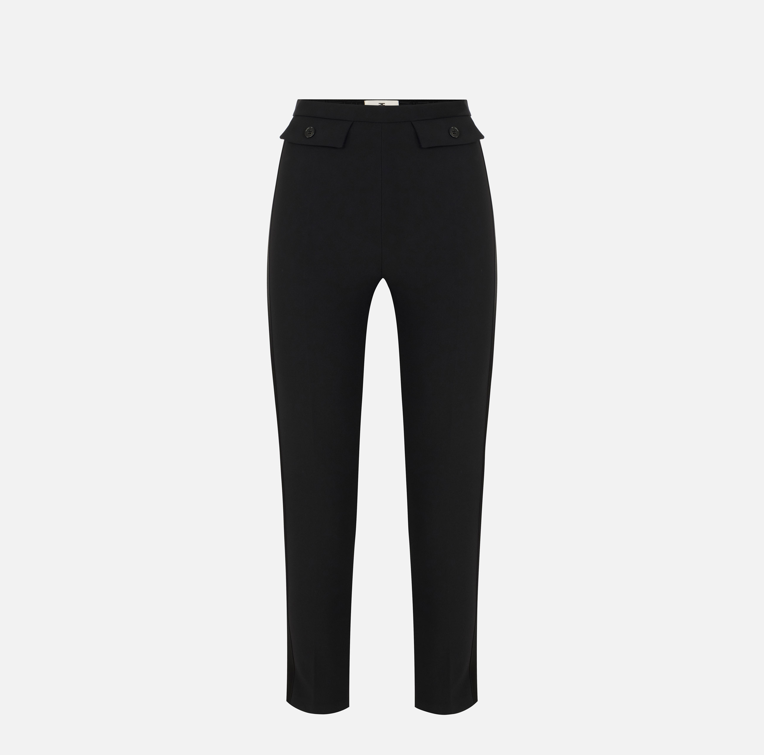 ELISABETTA FRANCHI ブラックショートパンツ 40 PA17761E2_110_1_D.jpg
