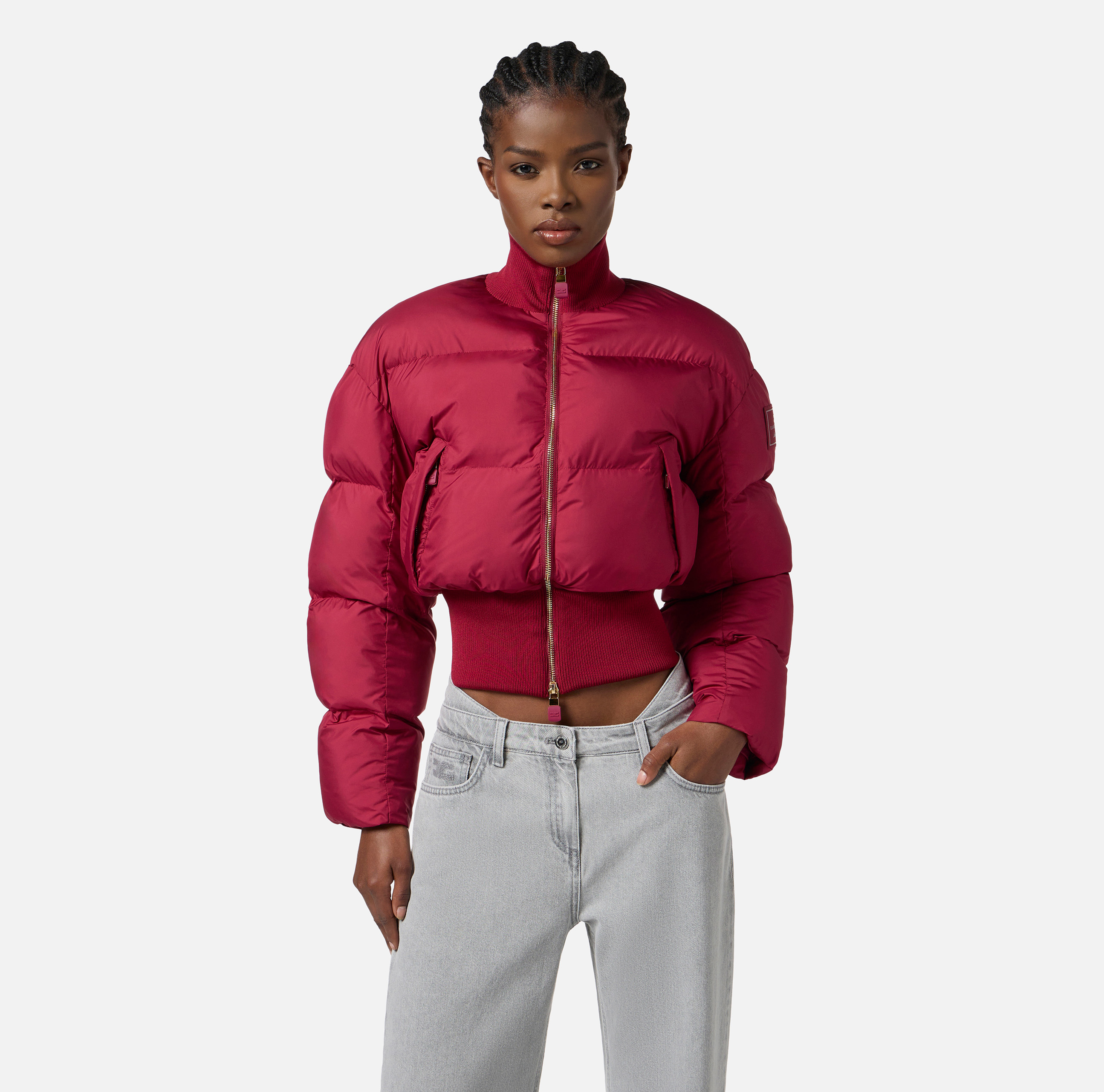 ジャケット・アウター ELISABETTA FRANCHI Elisabetta Franchi Down Jacket With Full Skirt | italist, ALWAYS