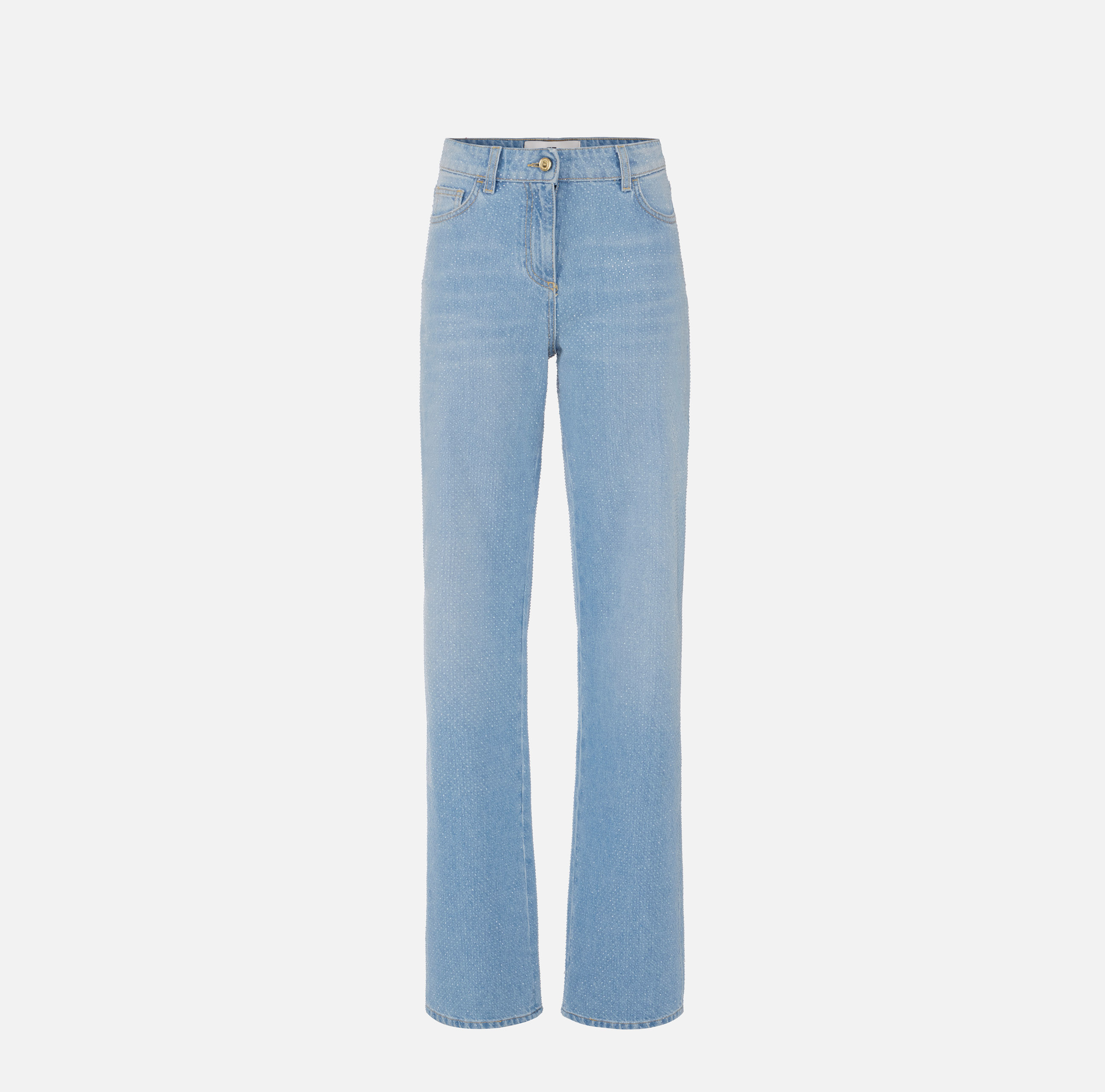 デニム・ジーパン Elisabetta Franchi Oltremare Laminated Baggy Jeans Elisabetta Franchi Oltremare Laminated Baggy Jeans | ShopSimon