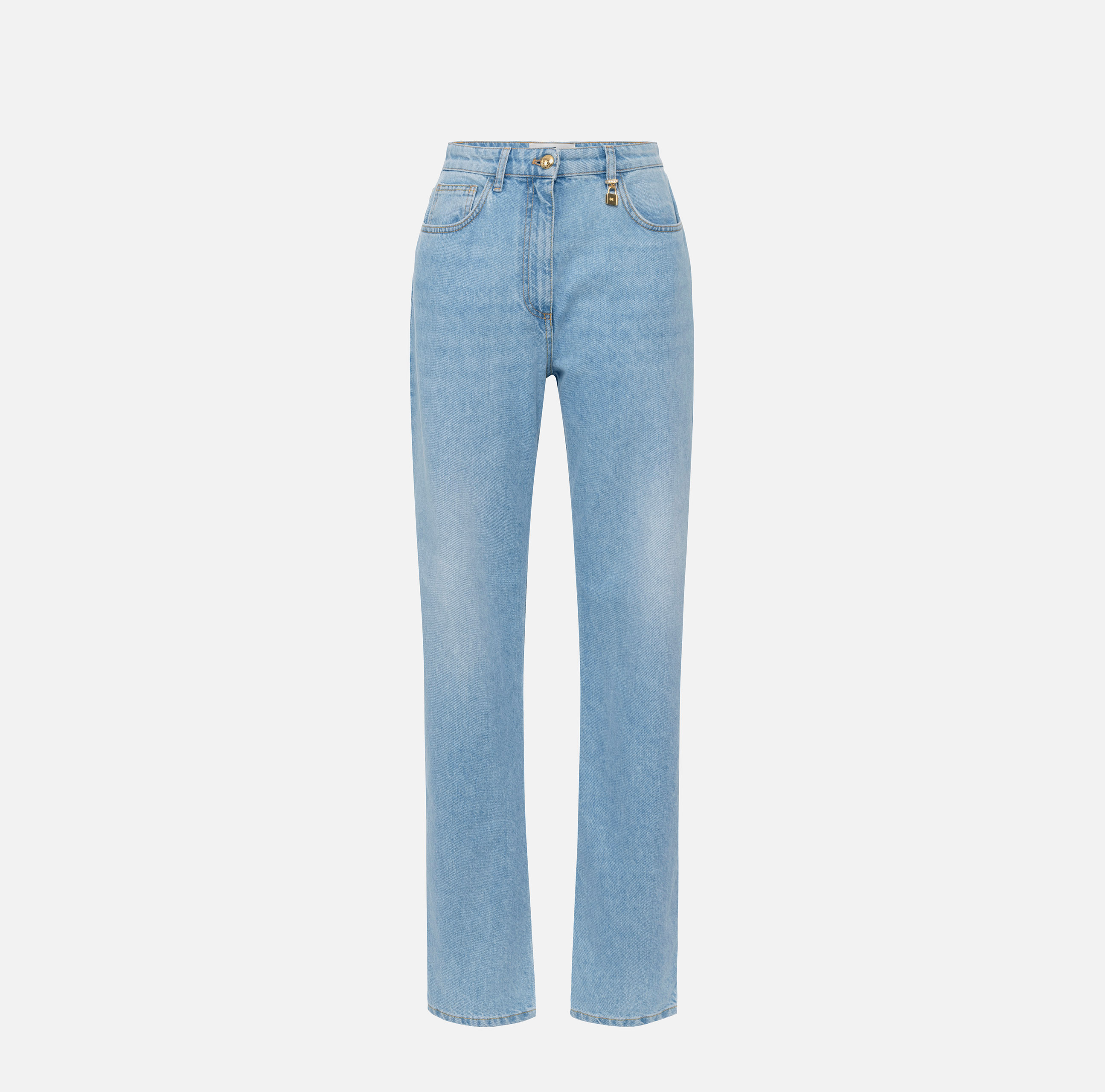 elisabetta franchi Jean boyfriend avec cadenas bijou